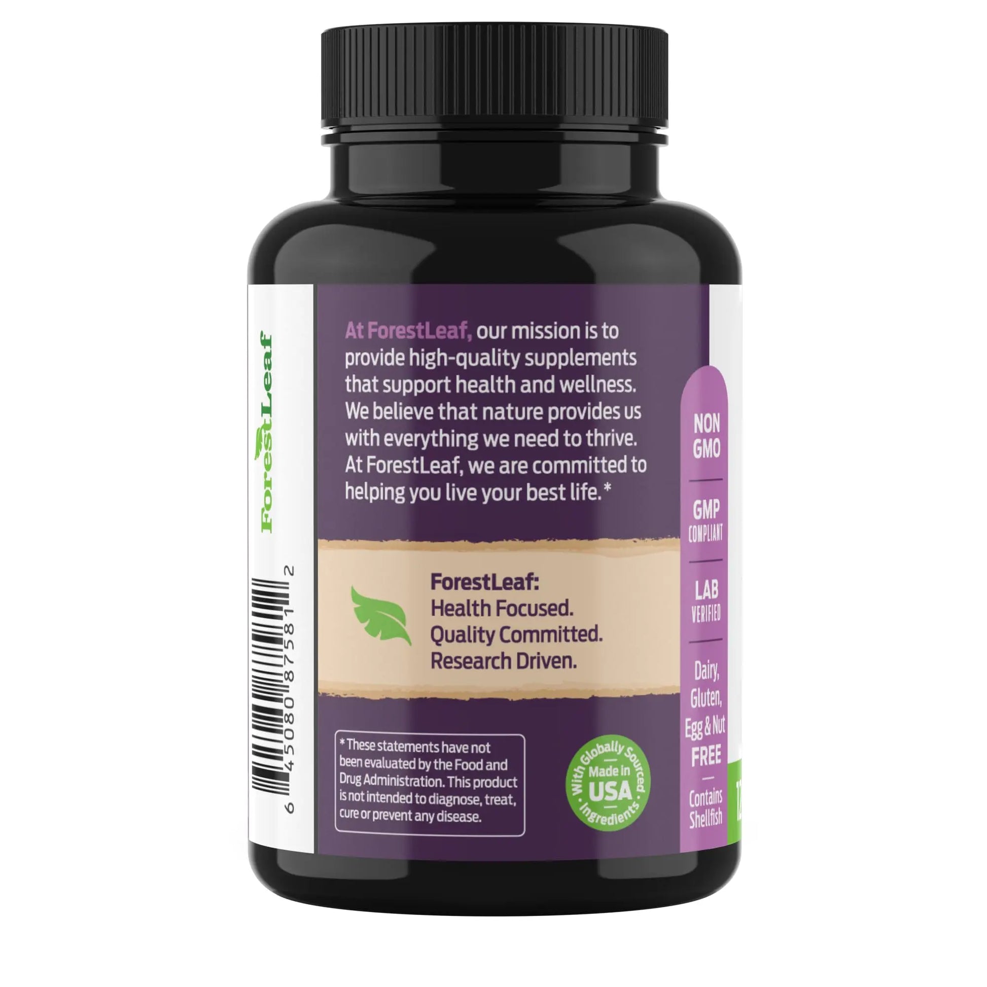 ForestLeaf Glucosamine Chondroitin MSM Joint Supplement Complex - 1200mg - 120 Caps ForestLeaf uk supplements