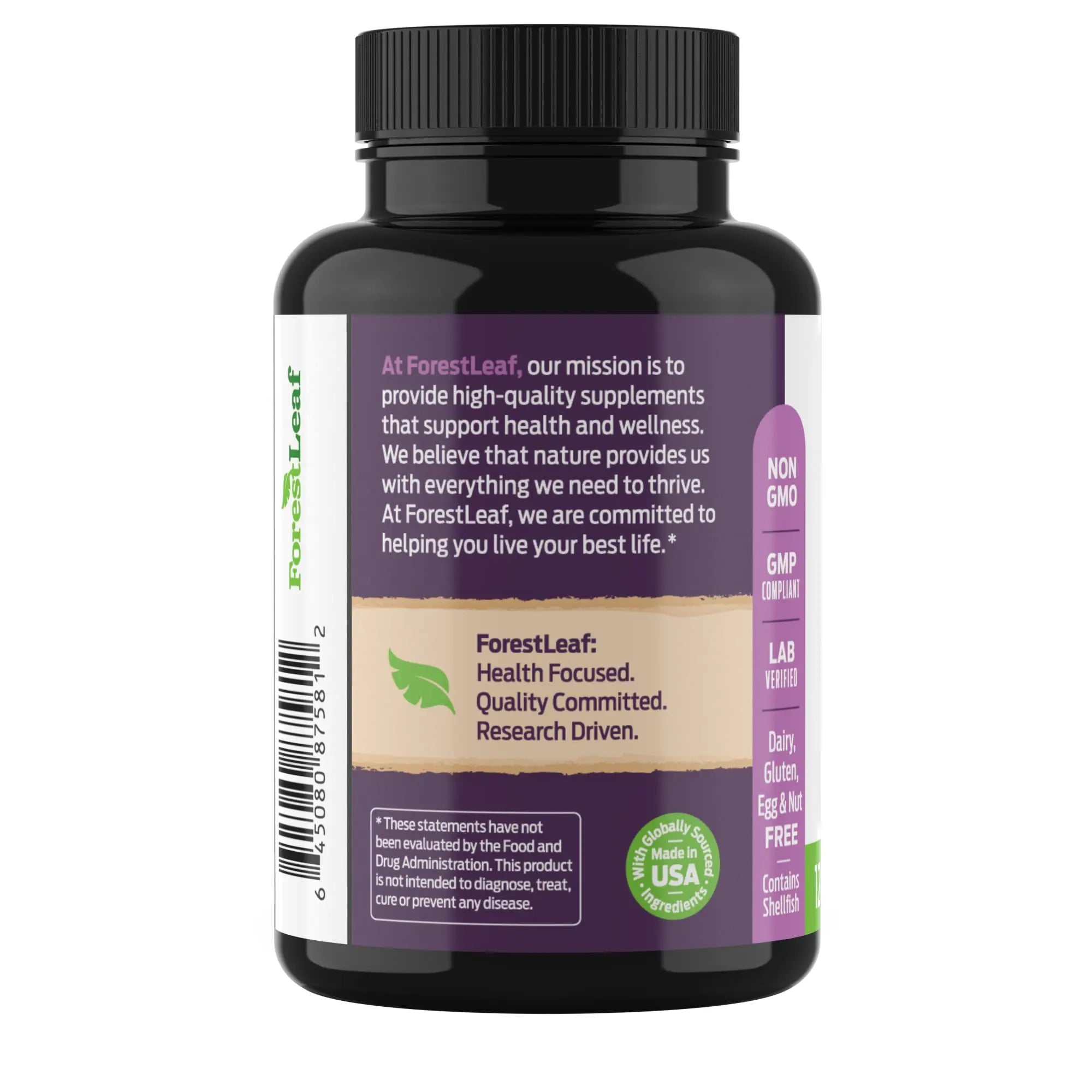 ForestLeaf Glucosamine Chondroitin MSM Joint Supplement Complex - 1200mg - 120 Caps ForestLeaf uk supplements
