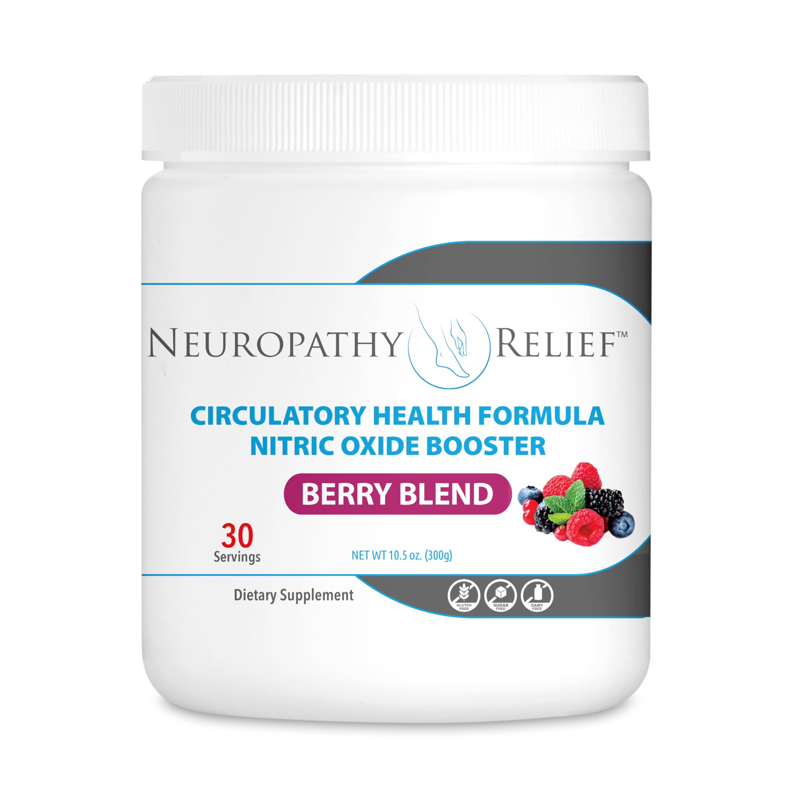 Neuropathy Relief - Circulatory Health Formula Nitric Oxide Booster - Berry Blend - L-Arginine Neuropathy Relief uk supplements