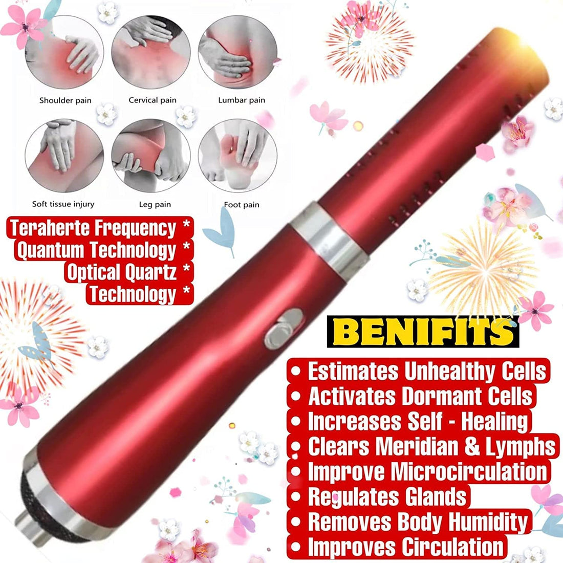 ACS MAT Electric Teracare Tera Heartz Healing Device iTeracare Device 3 in 1 Technology ACS MAT uk supplements