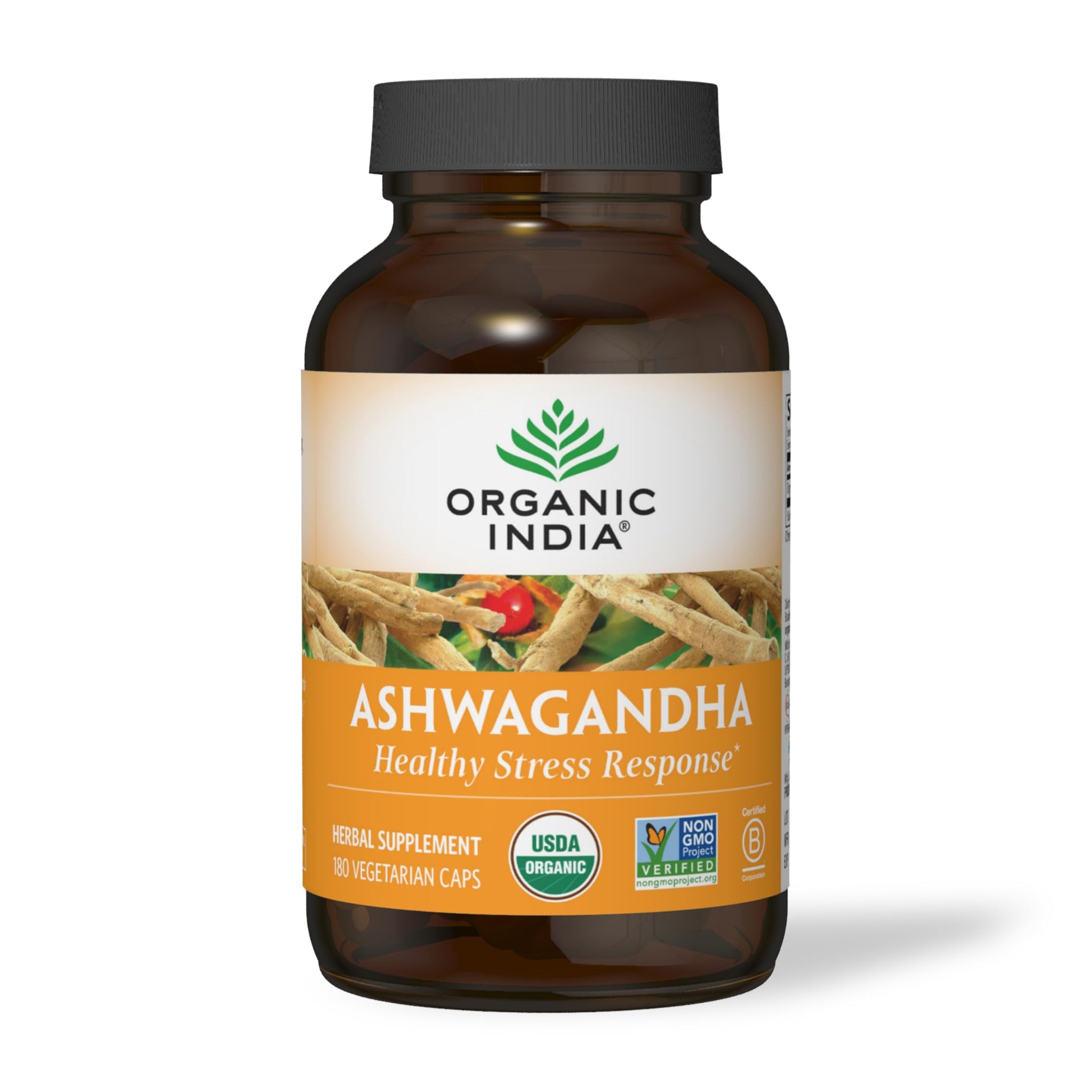 Organic India Ashwagandha Herbal Supplement - Stress Response Support, Vegan, Gluten Organic India uk supplements