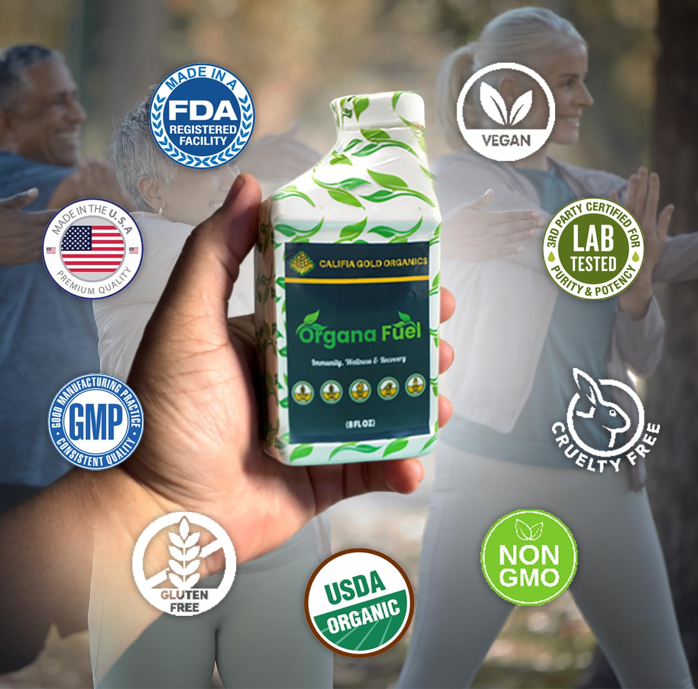 Organa Fuel 30-Day Supply: Advanced Liquid Immune Support Supplement, Supports Cellular, Gut & Organ Health, Vitamins, Minerals, Superfoods, Antioxidant. for Adults & Kids 12+ - 8 fl oz (Pack of 1) Organa Fuel uk supplements