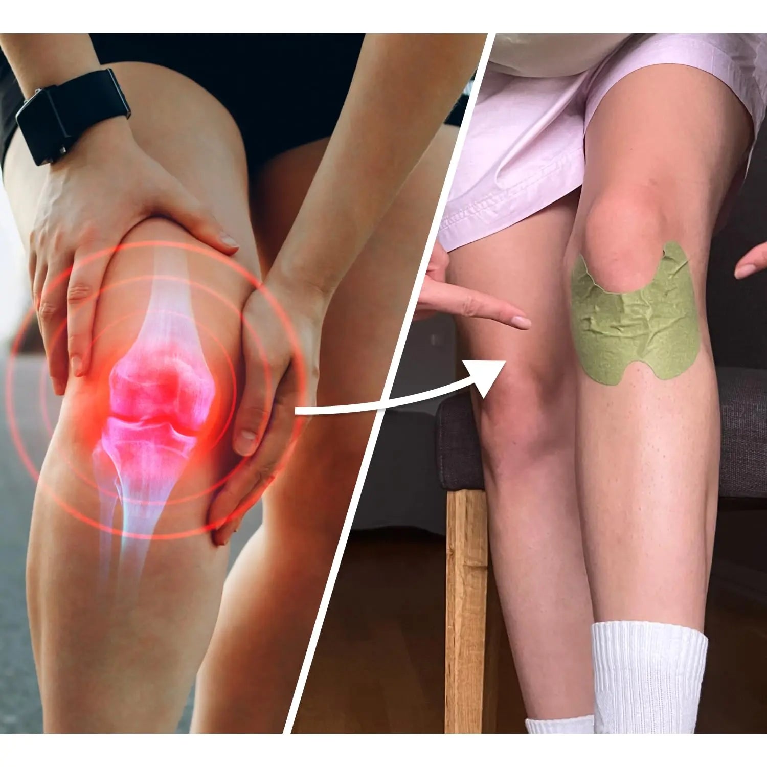 Wellnee Knee & Joint Wellness Bundle – Herbal Patches (10 pcs) & Support Capsules (90 servings) Wellnee uk supplements