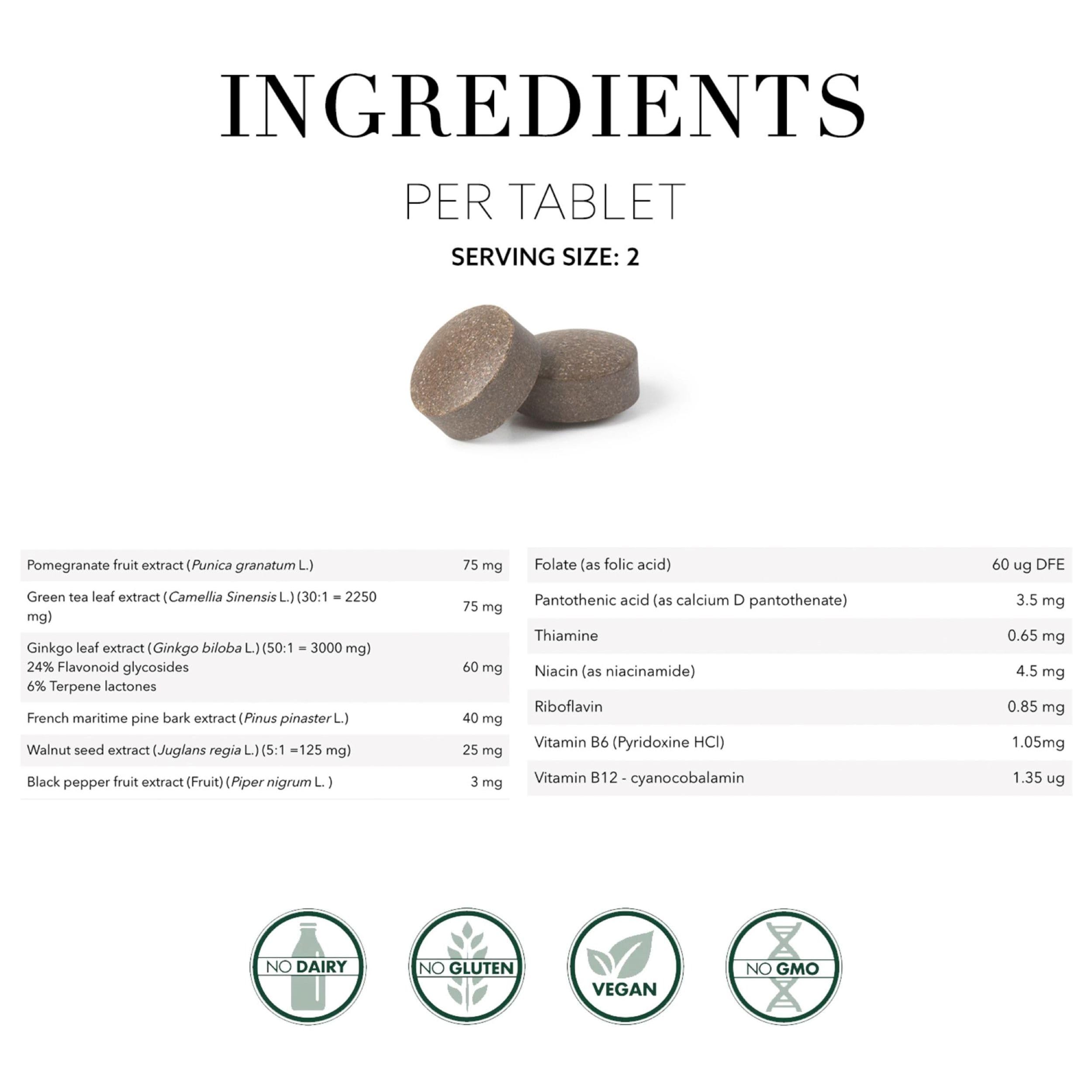 New Nordic Clear Brain Tablets, Supports Normal Cognitive Health and Memory, with Green Tea and Walnut, Swedish Made, 60 Count (Pack of 1) NEW NORDIC uk supplements