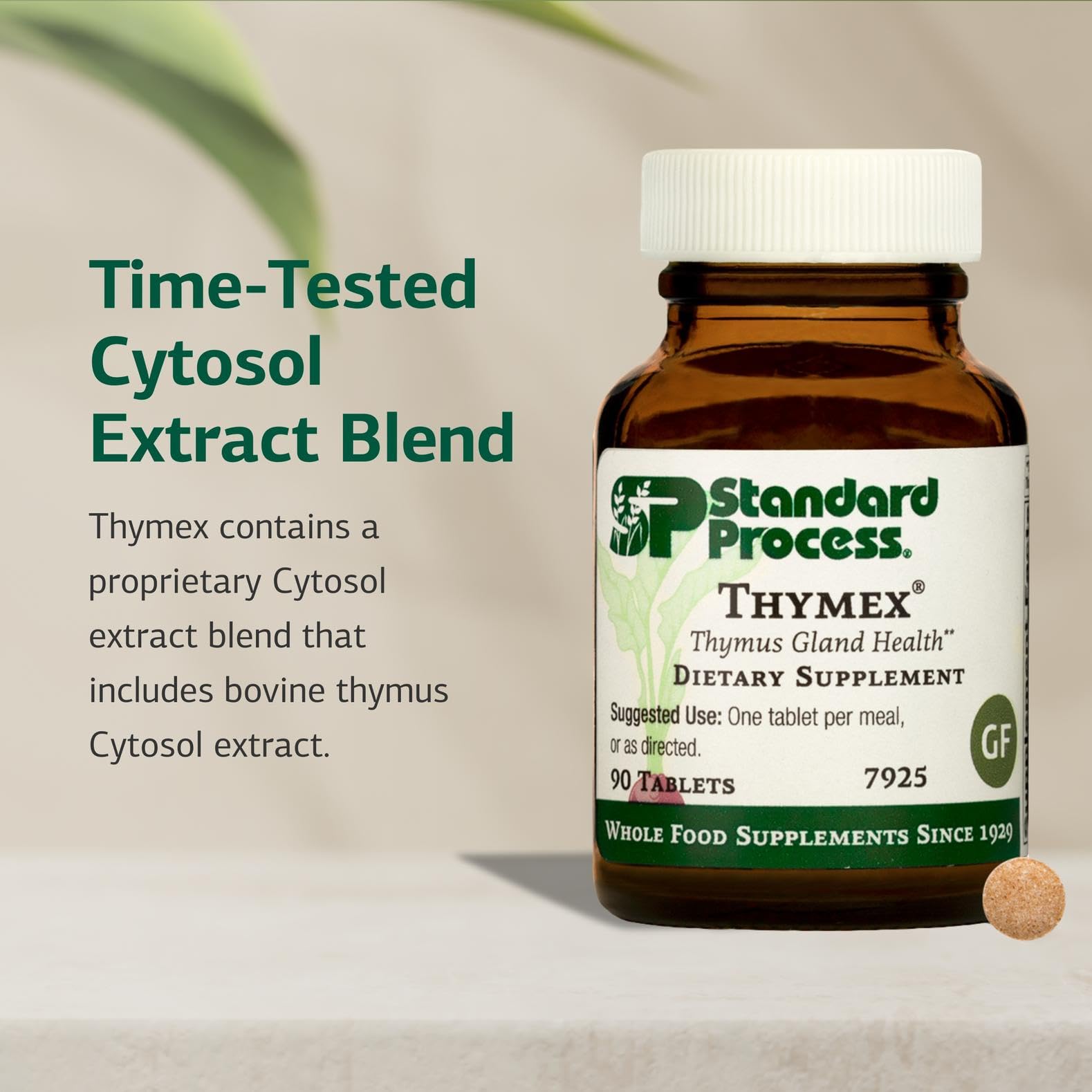 Standard Process Thymex - Cytosol Extract Dietary Supplement for Immune Health - Gluten-Free, Non-Dairy, & Non-Soy - 90 Tablets (90 Servings) Standard Process Inc. uk supplements