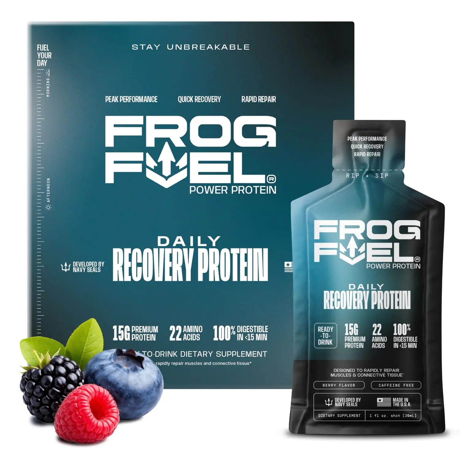 Frog Fuel Power Regular Complete Liquid Protein Shot, 15g, Nano Hydrolyzed & Grass Fed Collagen, Post Workout, Gluten Free, Fat & Sugar Free Frog Fuel uk supplements