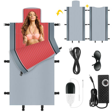 Red Light Therapy for Body - Full Body Red Light Therapy Mat, 71.0x33.31in, 2570Pcs 660nm & 850nm Kaoudt uk supplements