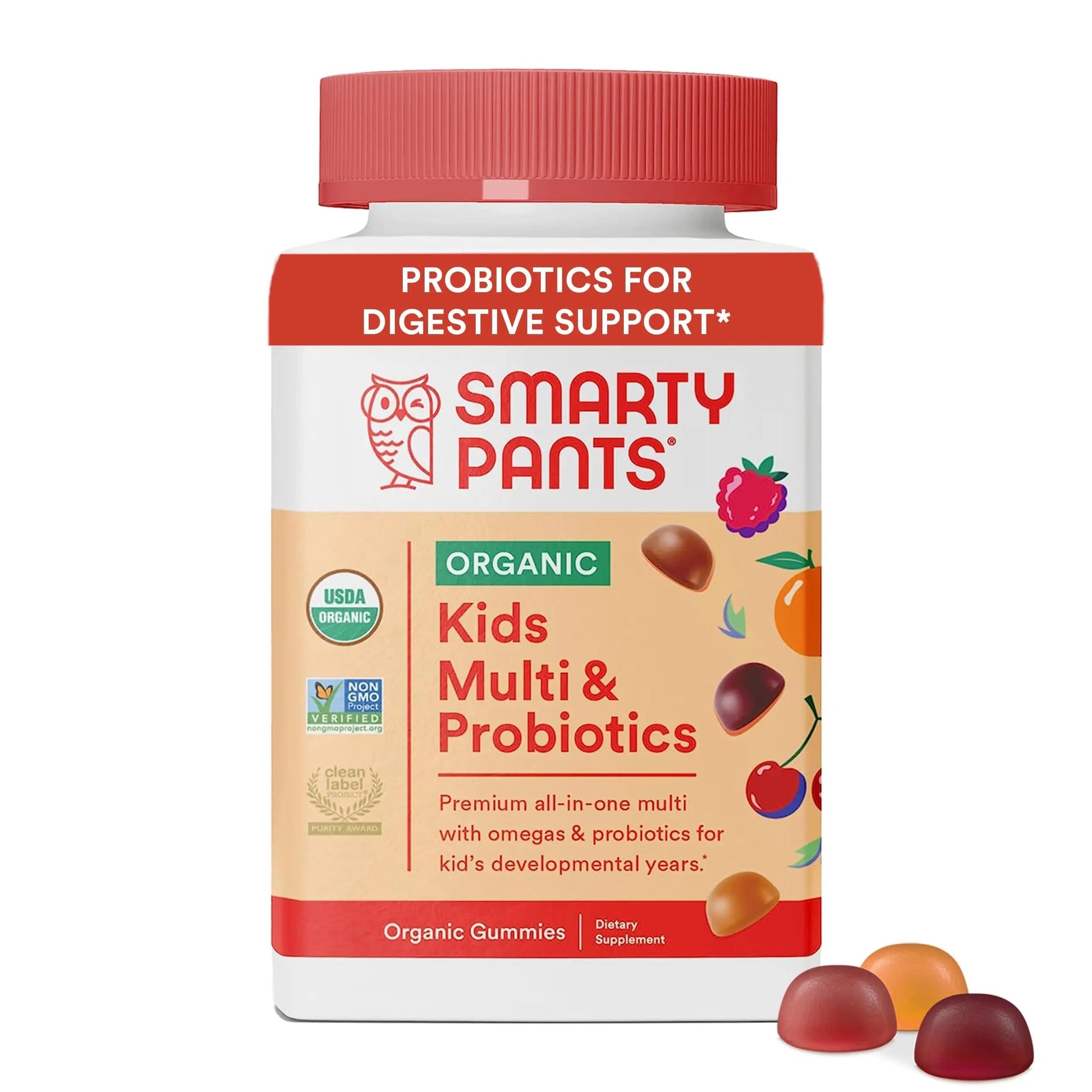SmartyPants Organic Kids Multivitamin Gummies: Probiotics, Omega 3 (ALA) & Kids Multivitamin Gummies and Fiber Supplement: Omega 3 Fish Oil (EPA/DHA), Vitamin D3, C, Vitamin B12 SmartyPants uk supplements