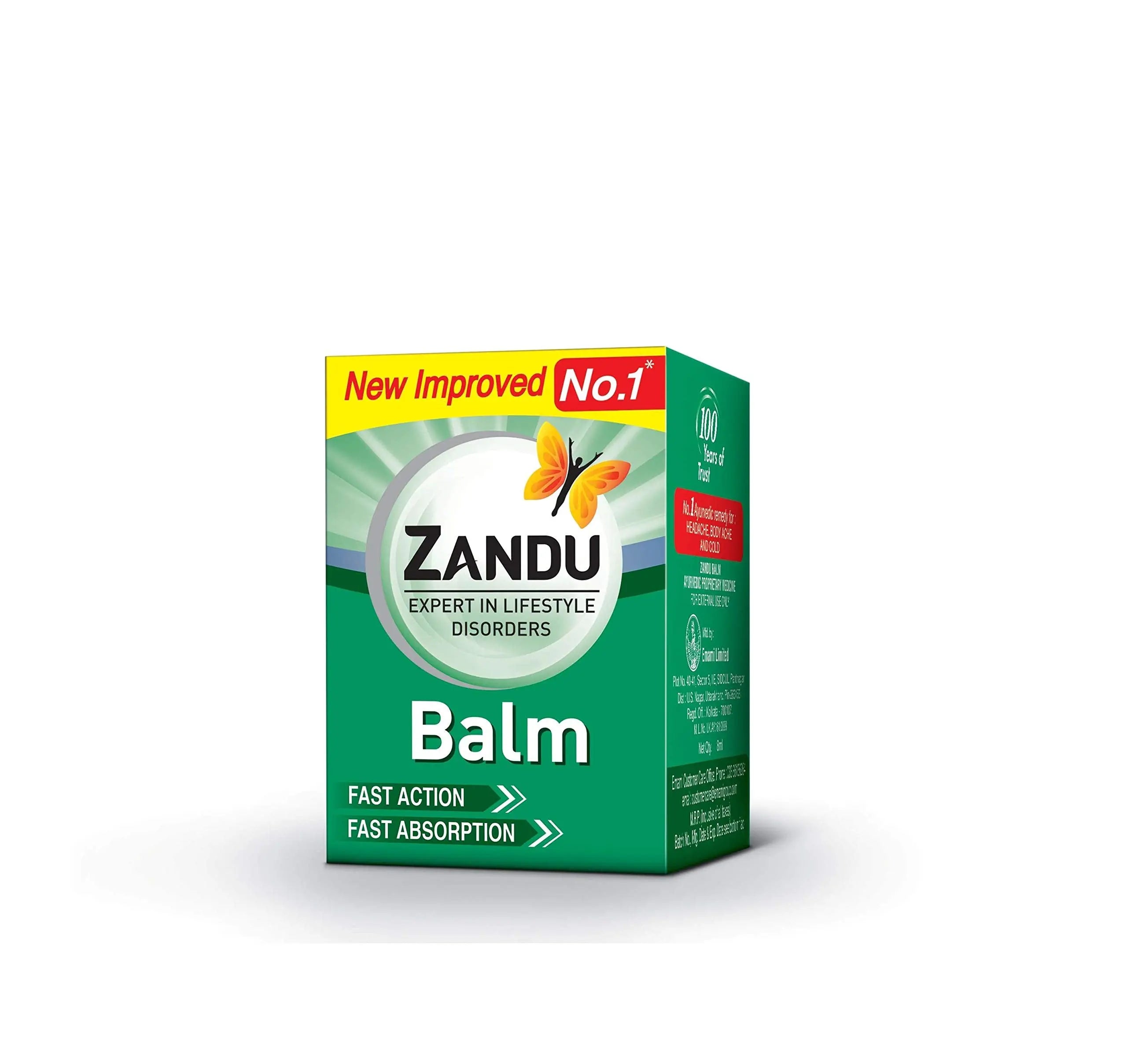 Zandu Pain Balm 8ml - 10 Pack Zandu uk supplements