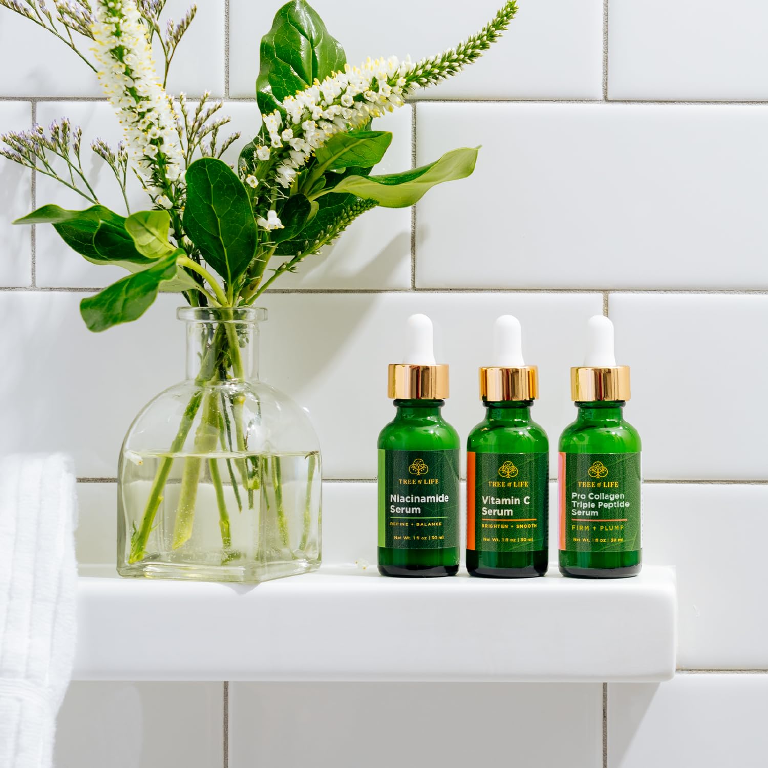 Tree of Life COMPLETE HYDRATION SERUM TRIO with Vitamin C Serum Tree of Life Beauty uk supplements
