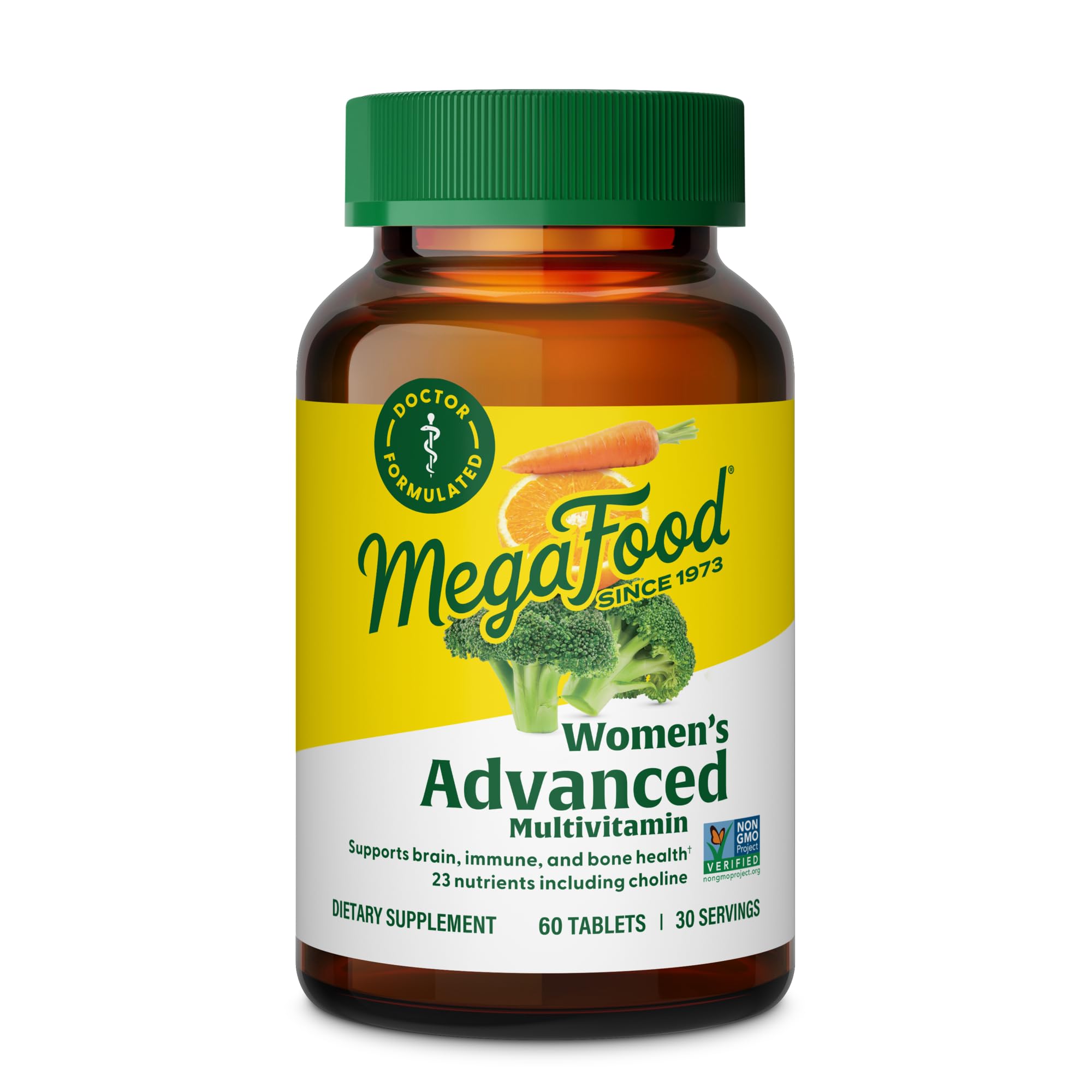 MegaFood Women's Advanced Multivitamin for Women - Doctor-Formulated With Iron, Choline, Vitamin D, Vitamin C & Zinc - Brain Health MegaFood uk supplements