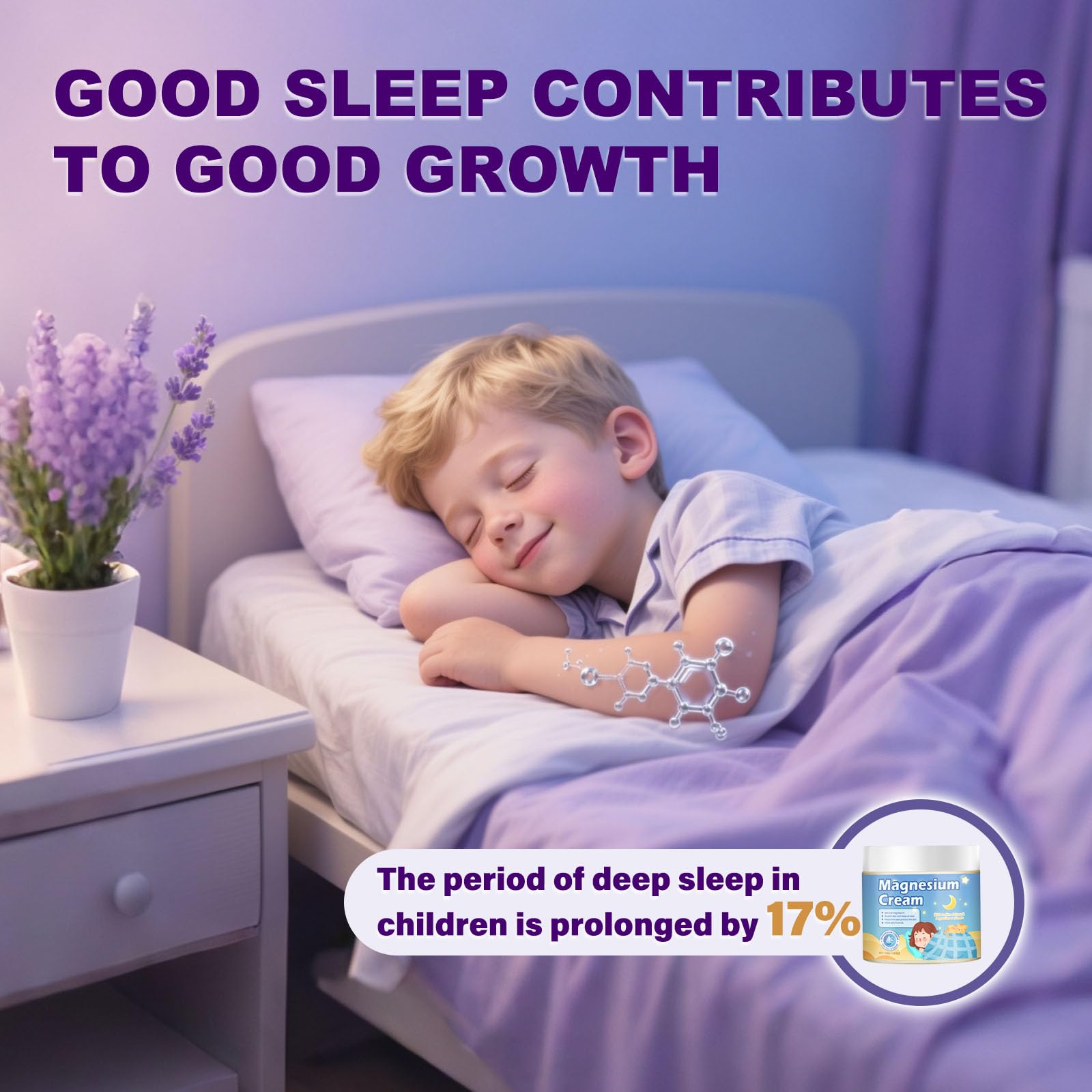 100g Magnesium Lotion for Kids Sleep,Nighttime Magnesium Cream,Soothe and Relax Your Body Before Bed,Safe for Both Adults and Children,Natural Calming Cream Support for Sleep Kzaio uk supplements
