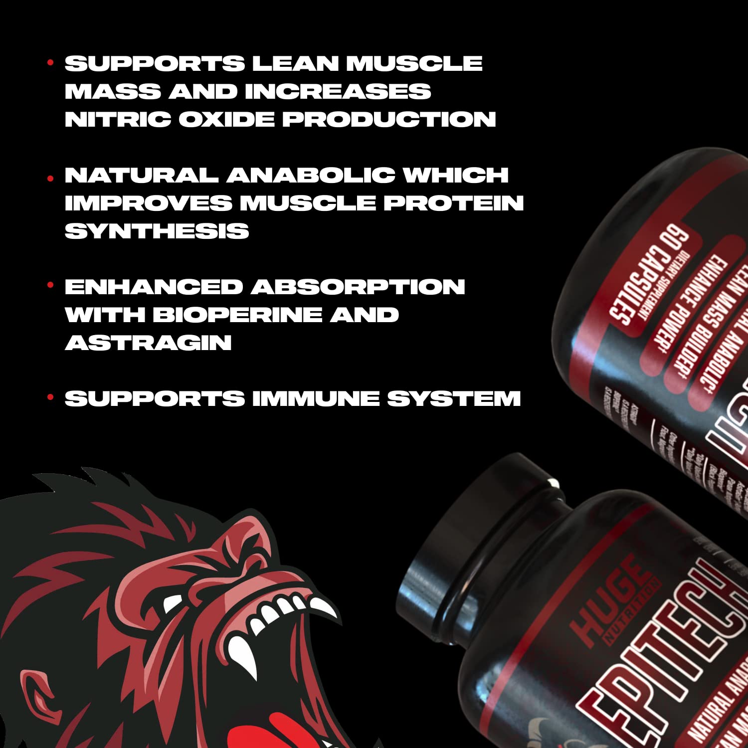 Huge Supplements, Epitech, Epicatechin Supplement, Increase Muscle Mass, Enhance Huge Supplements uk supplements