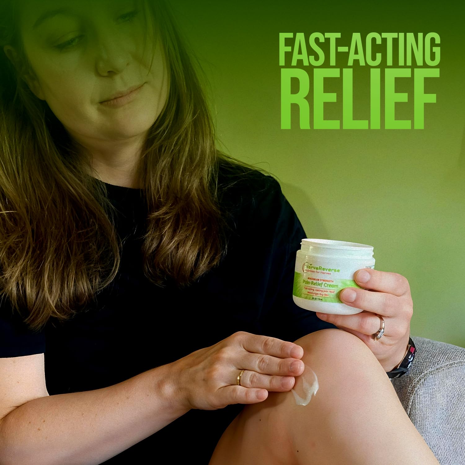 NerveReverse - Neuropathy Pain Relief Cream for feet, Hands, Legs Toes. Large 4 OZ. JAR. Fast-Acting, Maximum Strength Cream with 4% Menthol, MSM, L-Carnitine, L-Arginine, Vitamin E, Vitamin B6 NERVEREVERSE NUTRITION FOR NERVES uk supplements
