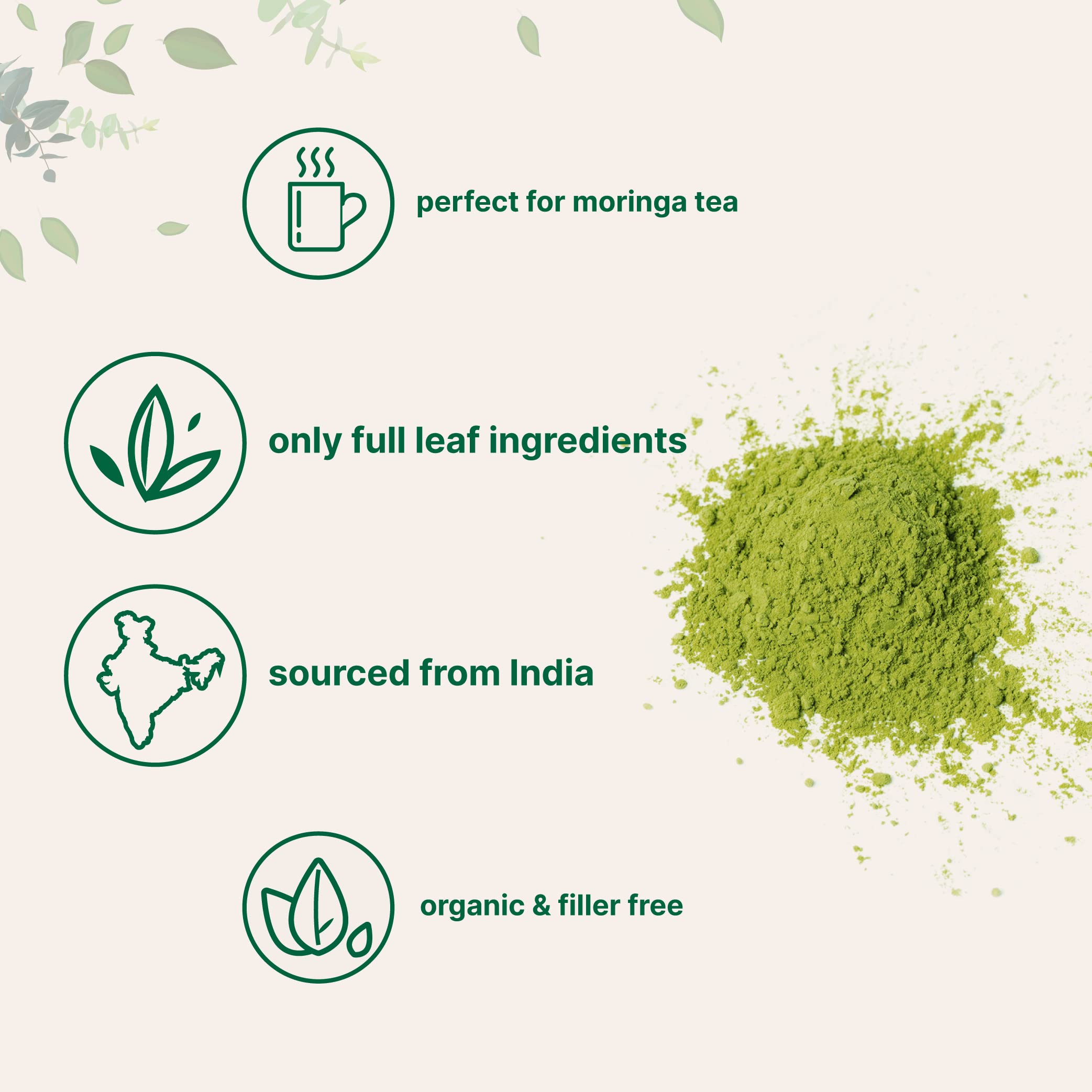 Organic Moringa Oleifera Leaf Powder for Hair, 2 Pounds, Rich in Antioxidants and Immune Micro Ingredients uk supplements