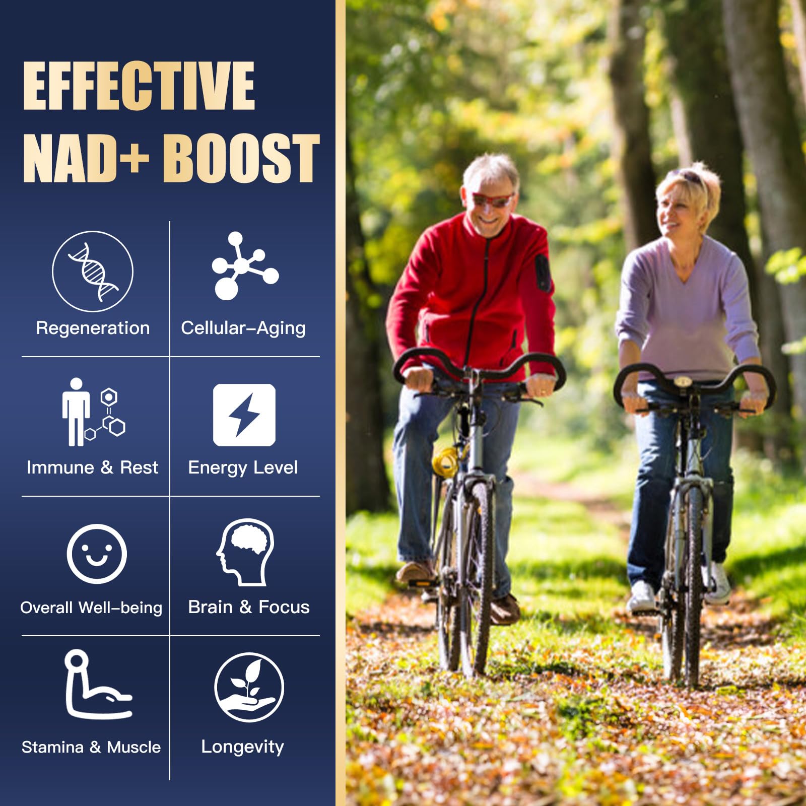 VPKIN NAD Supplement,1500mg NAD+ Supplement with Resveratrol,Nicotinamide,Quercetin,CoQ10,Support Energy & Repair, Vitality,Non-GMO, No Fillers(120 Capsules) VPKIN uk supplements