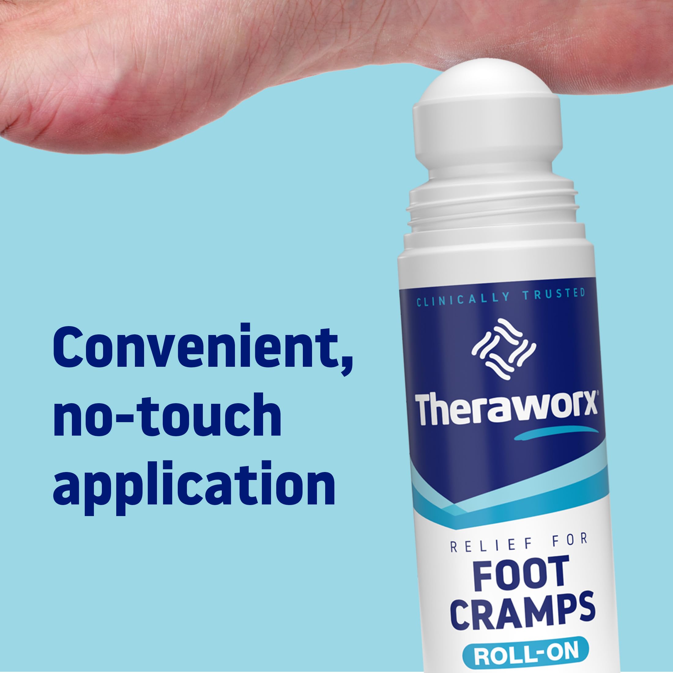 Theraworx Relief for Foot Cramps, Fast-Acting Foot Cramp Relief Roll-On - 2.5 Oz - 1 Count Theraworx uk supplements