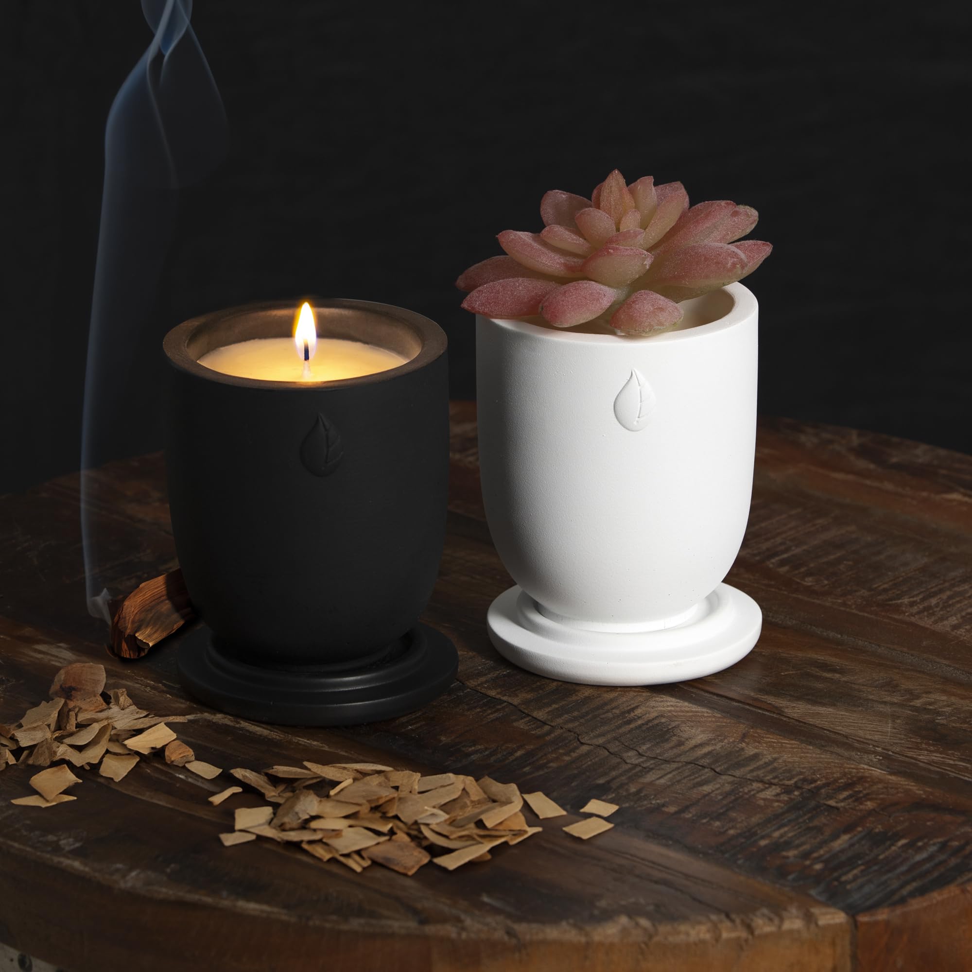 CandlePlanter Concrete Cement Candle Planter - Candles for Home Scented, Soy Candles CANDLEPLANTER uk supplements