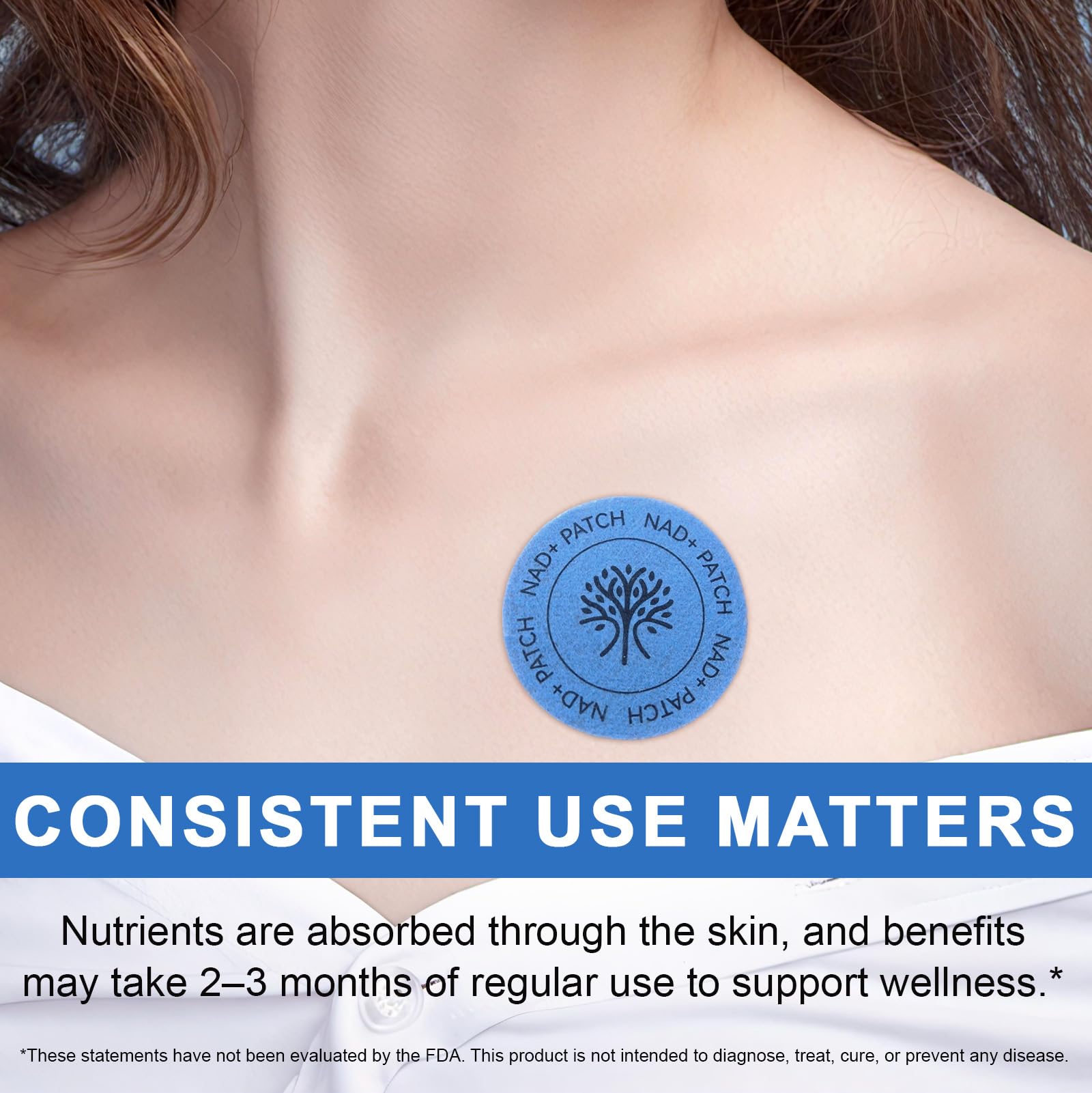 NAD Patches for Women & Men,One-Stop Solution for Skin and Wellness Support | NMNH, Resveratrol, Hyaluronic Acid, Vitamin C, & Coq10 l Premium 8-Hour Time-Release Patch for Enhanced Absorption MAYPJHEH uk supplements