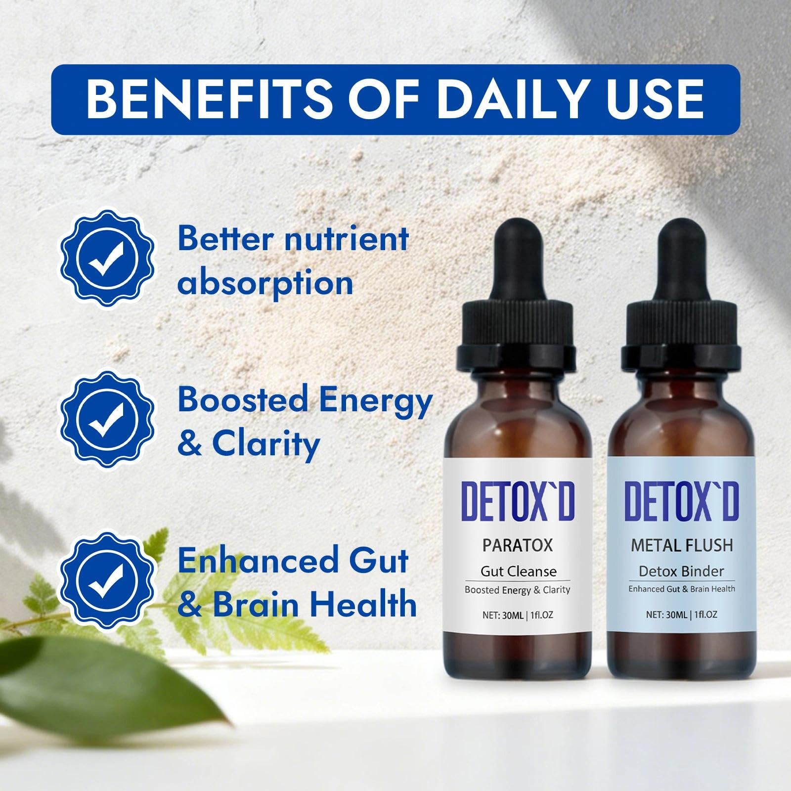 TakTuqa Detox’d Paratox Gut Cleanse & Detox - Herbal Liquid Drops with Black Walnut, Wormwood, Clove & Oregano for Digestive Balance, Energy Boost & Immune Support(1pc) TakTuqa uk supplements