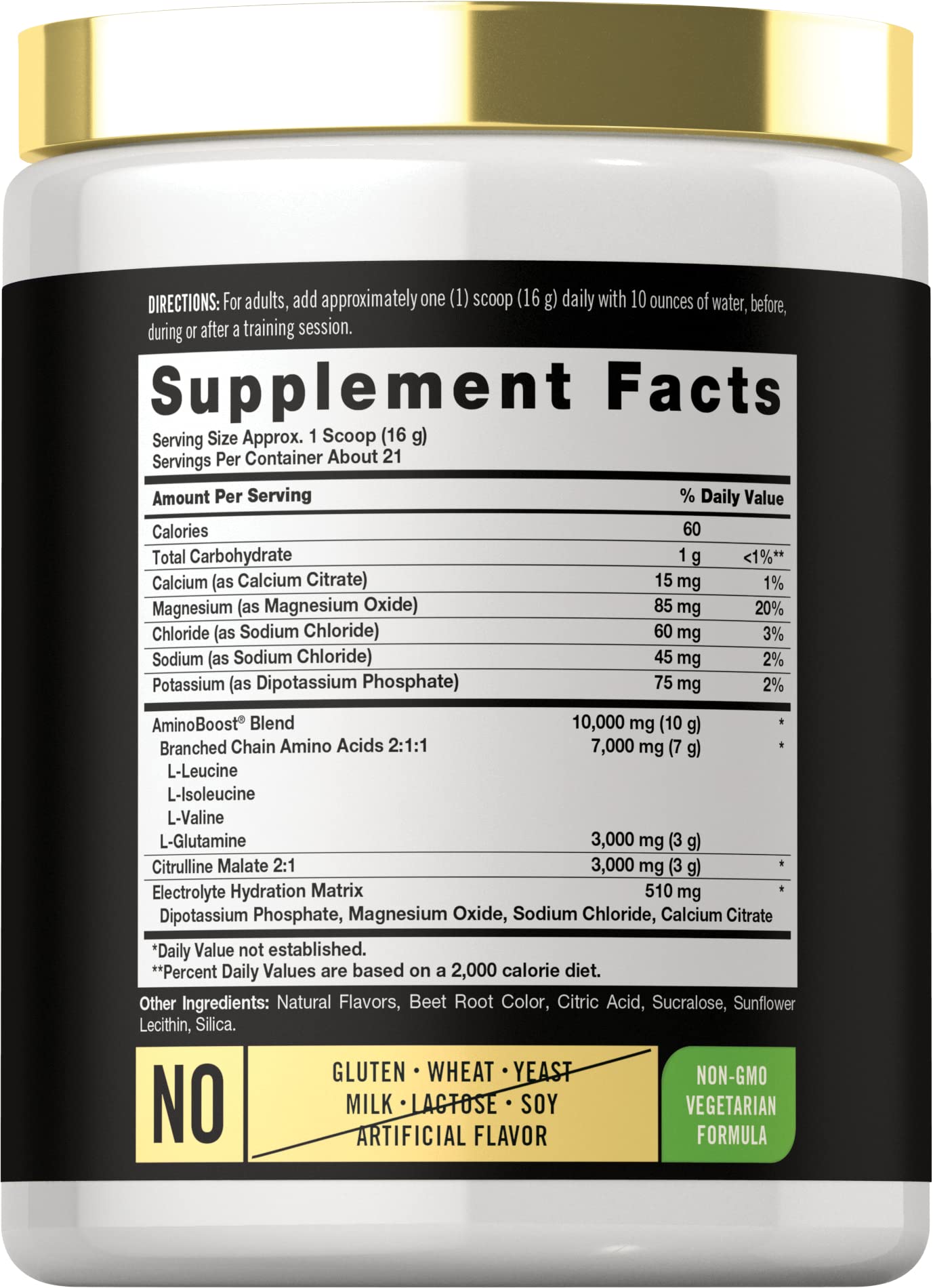 Carlyle Stim Free Pre Workout Powder | BCAA Amino Acids | 7g BCAA | Fruit Punch Flavor Carlyle uk supplements