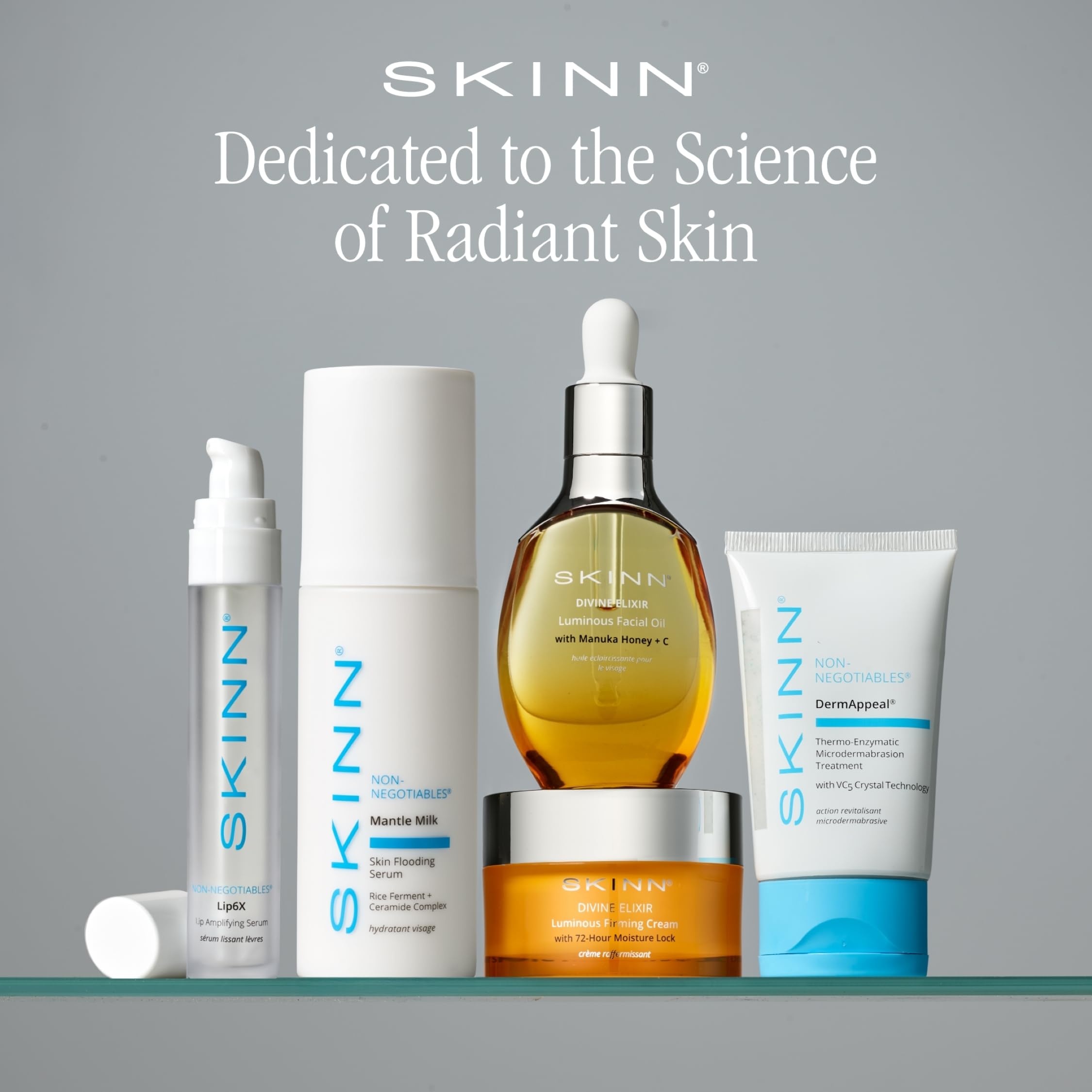 SKINN Lip Amplifying Serum, Lip6X with Peptides - Deep Moisturizing Serum Plumps, Hydrates & Smooths Lips & Boosts Collagen Production - Lip Care Products for Women SKINN uk supplements