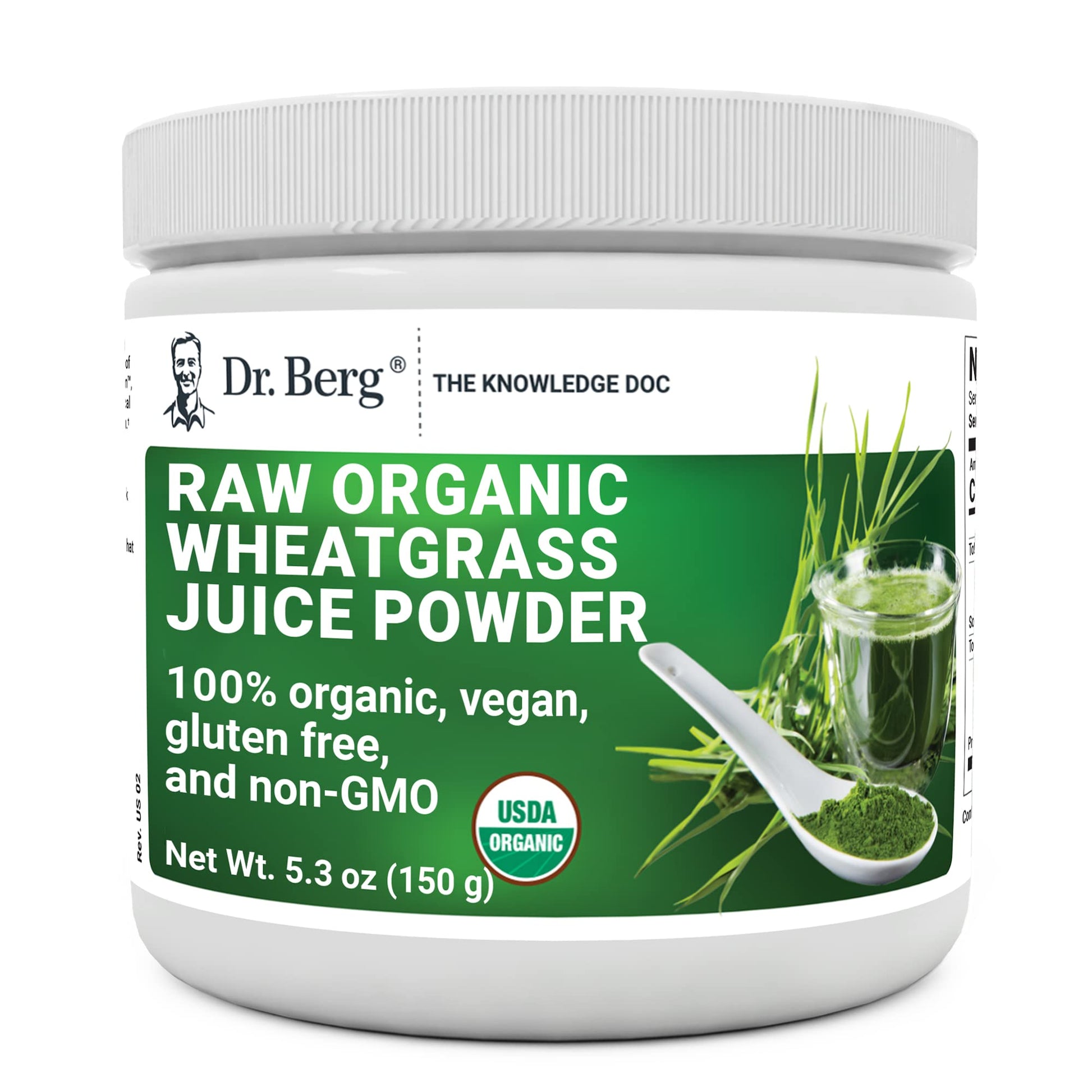 Dr. Berg's Wheatgrass Superfood Powder - Raw Juice Organic Ultra-Concentrated Rich Dr. Berg Nutritionals uk supplements