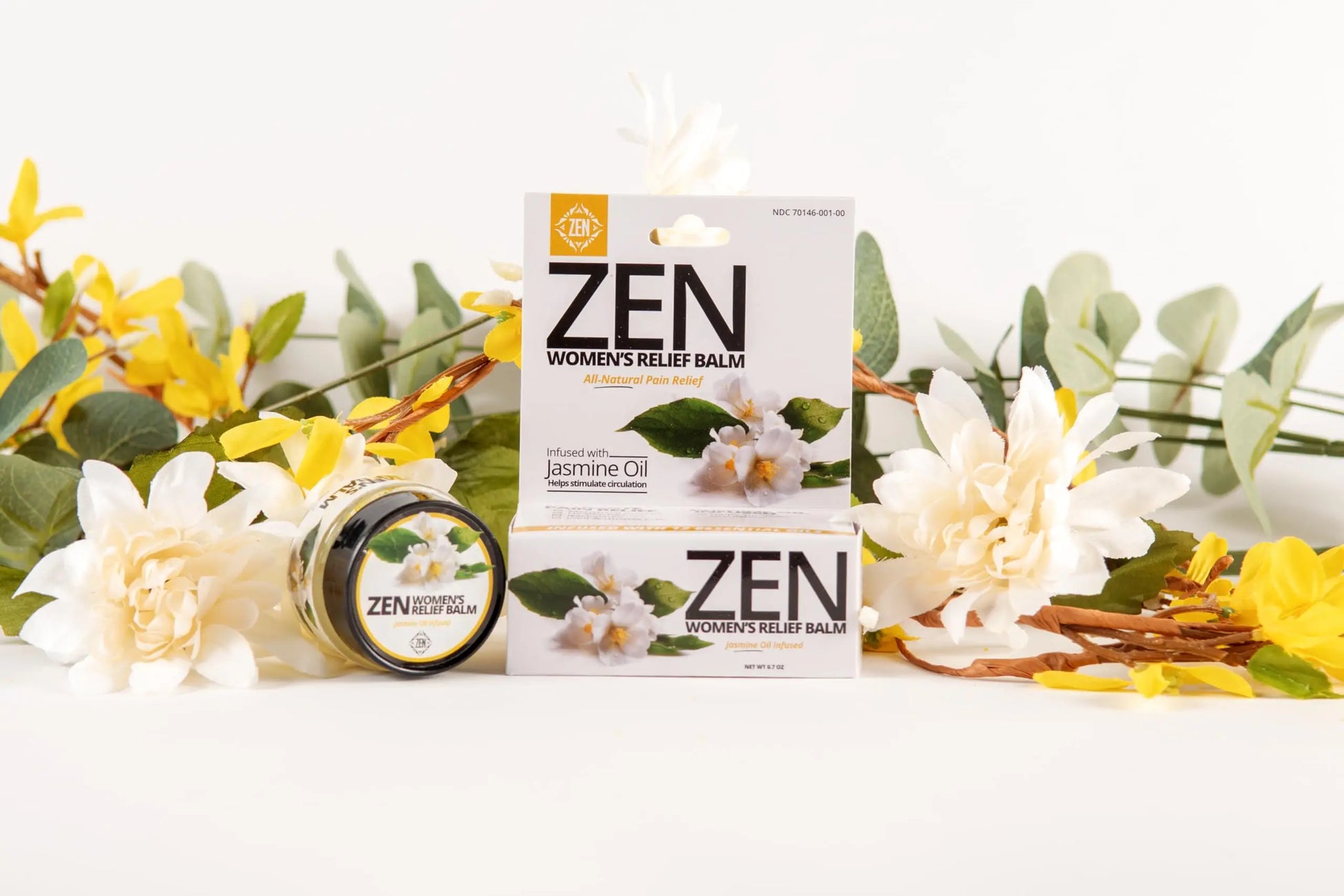 ZEN Women’s Relief Balm – Plant-Based Topical Balm Infused with Jasmine Oil – Cooling Botanical Blend – 0.7 oz – #TrustedByLegends ZEN uk supplements