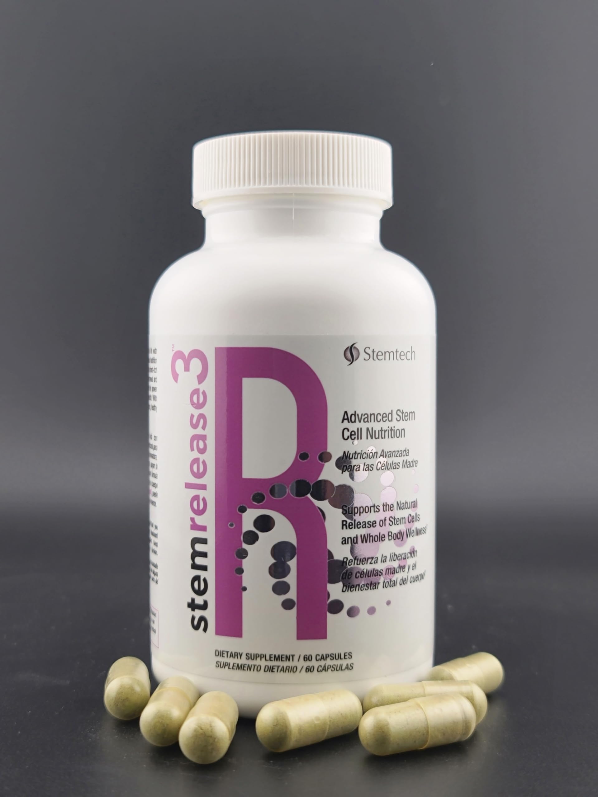 Stemtech Stemrelease3 Cutting-Edge Stem Cell Nutrition for Natural Renewal and Youthful Vitality, Exclusive Blend for Enhanced Telomere Health, 60 Capsules StemTech uk supplements