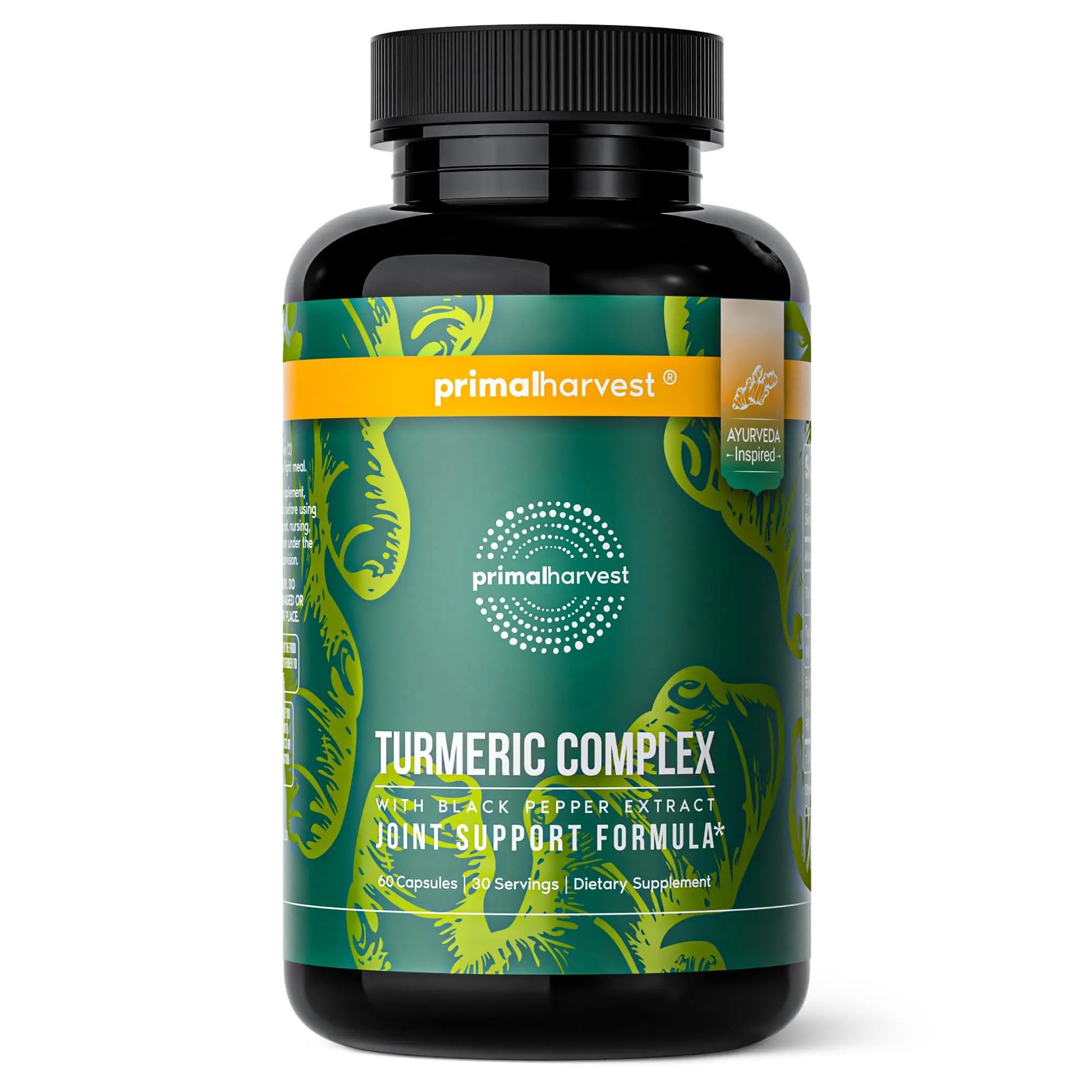 Primal Harvest 1 Pack, Primal Turmeric Complex w/Black Pepper Extract, Joint and Mobility Support Turmeric Supplement for Women & Men, 60 Capsules Primal Harvest uk supplements