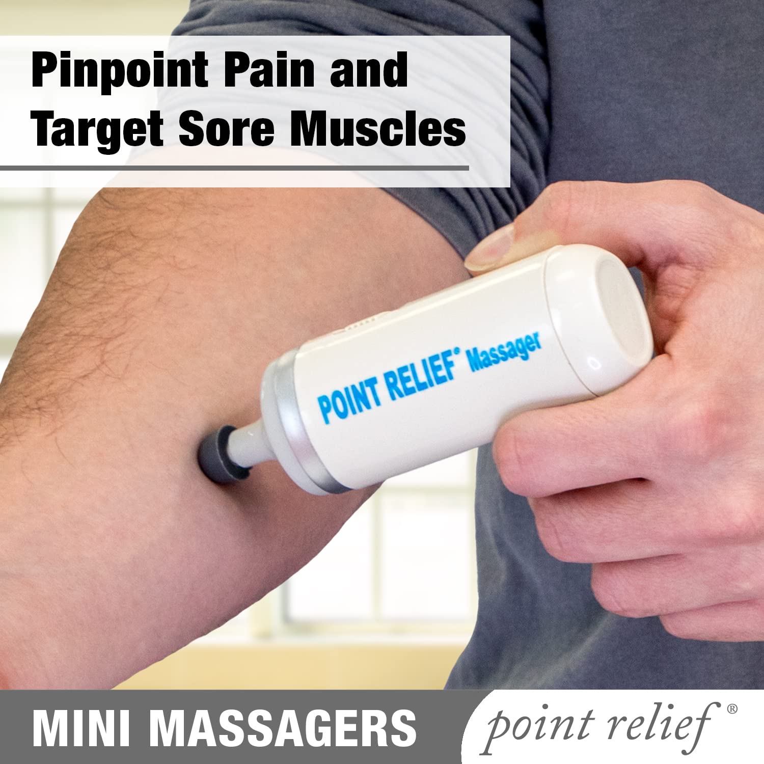Point Relief 14-1050 Mini Massager for Handheld Targeted Massage Therapy Relieve Muscle Pain Point Relief uk supplements
