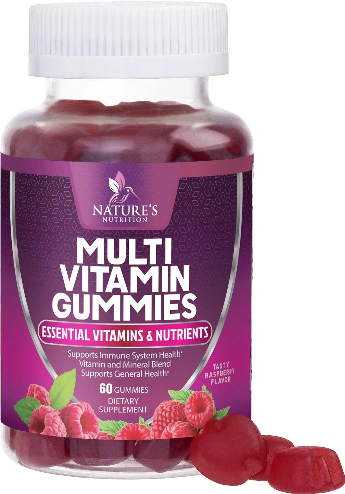 Multivitamin Gummies for Adult with Vitamins A, C, D, B12 - Gummy Multivitamins for Daily Nutritional Support Nature's Nutrition uk supplements