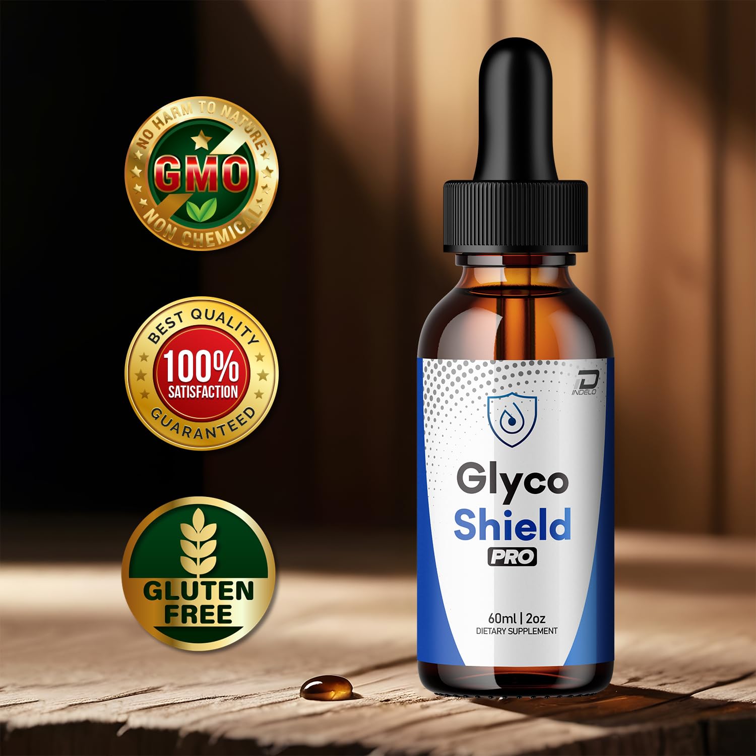 Indelo Glyco Shield Pro Healthy Formula – GlycoShield Pro All Natural Healthy Levels - Extra Strength Liquid, GlycoShieldPro Reviews (3 Pack – 3 Month Supply) Indelo uk supplements