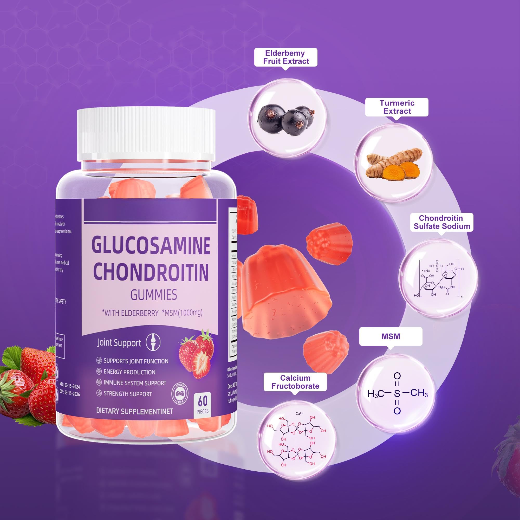 Dianww Feminine Balance Gummies, Premium Balance Supplement for Women PH Health, Immune Support, Energy Support, Vegan, Gluten-Free, Strawberry Flavor, 60 Gummies, 30 Servings 1 Pack Dianww uk supplements