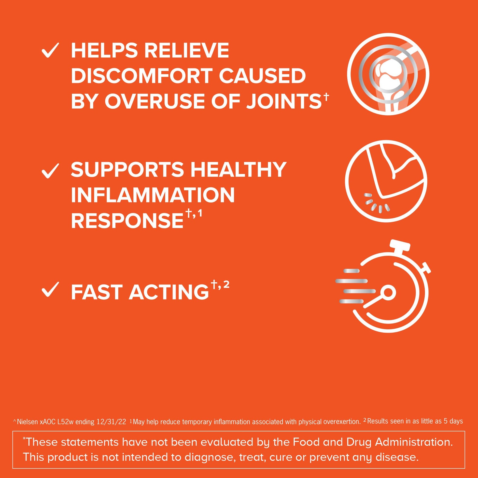 Qunol 5-in-1 Joint Support Supplement, Fast Acting, One Pill Dose, Support Healthy Inflammation Response & Discomfort Caused by Overuse of Joints, Alternative to Glucosamine Chondroitin MSM, 45 Count Qunol uk supplements