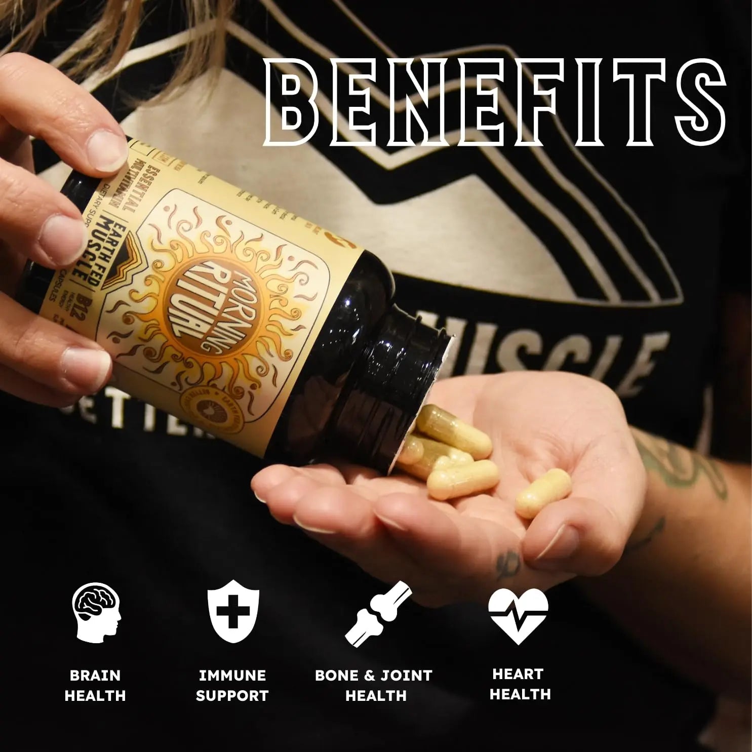 Earth Fed Muscle Morning Ritual Multivitamin for Women Supports General Health & Wellness - Multivitamin with Iron for Immune & Heart Support Earth Fed Muscle uk supplements
