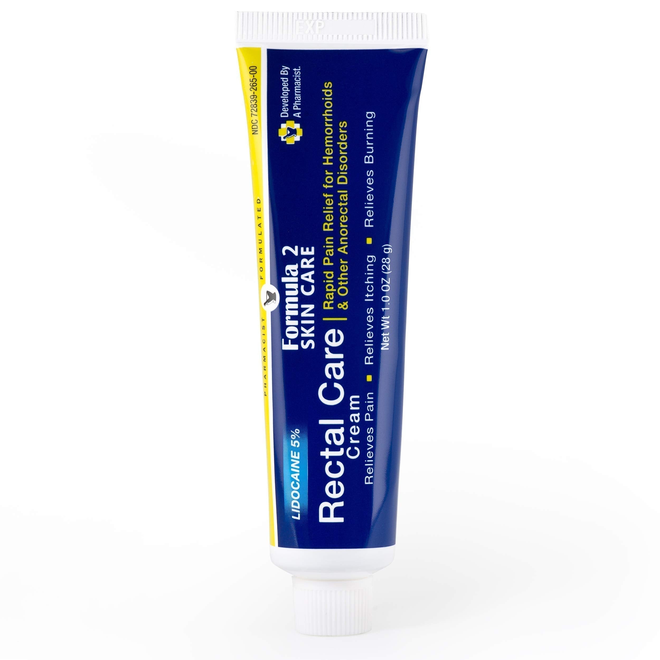 Pharmacist Formulated - Rectal Care Cream - Pain Relief for Hemorrhoids Formula 2 Skin Care uk supplements