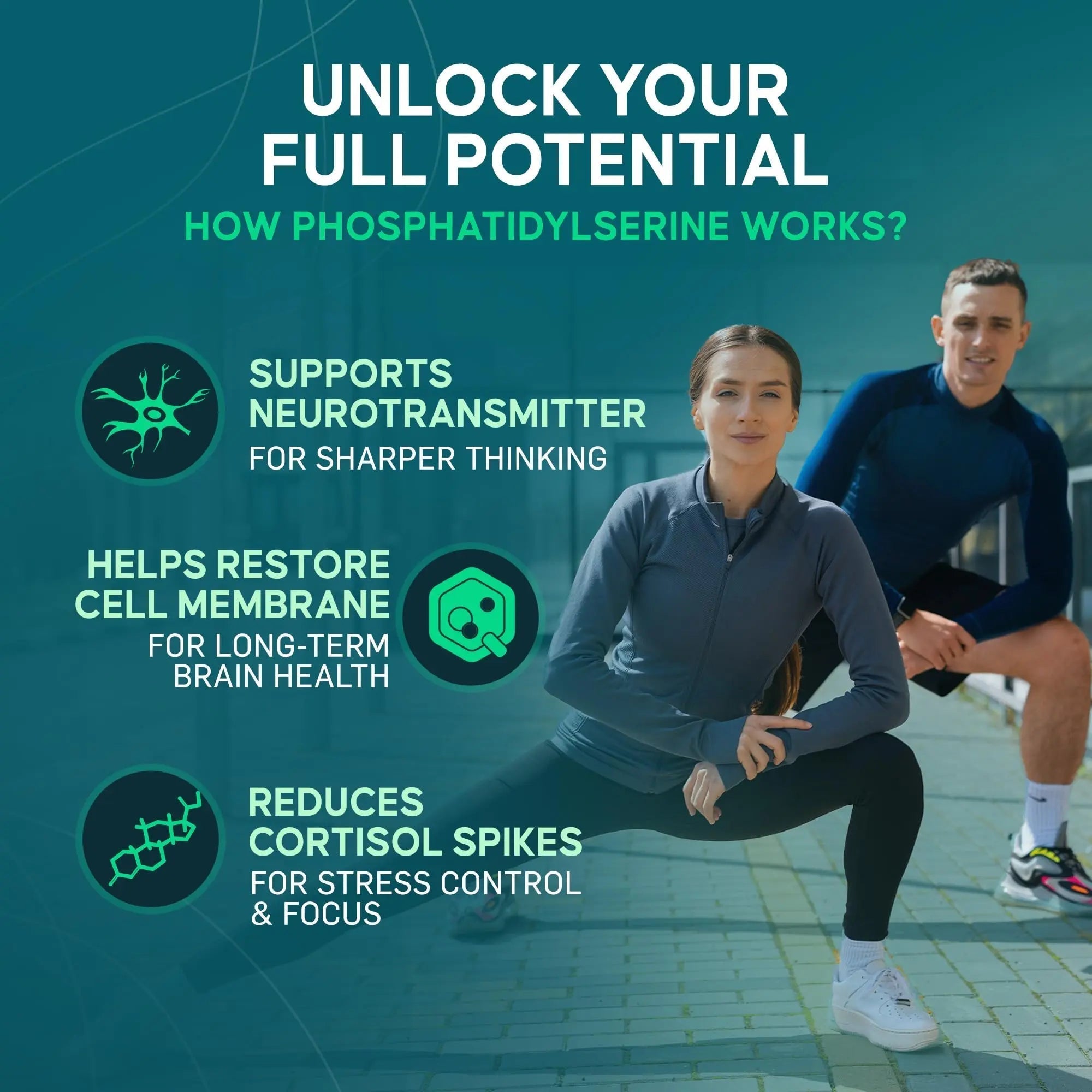 Phosphatidylserine Supplement – Premium Nootropic for Brain Health, Memory, Focus & Stress Support – 300mg Sunflower Lecithin NeuroGuard uk supplements