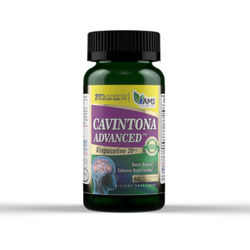 America Medic & Science Cavintona Advanced Supplement – Vinpocetine 20mg for Memory, Recall & Brain Health – Supports Cognitive Function, Focus, Mental Clarity & Blood Flow – 60 Capsules America Medic & Science uk supplements