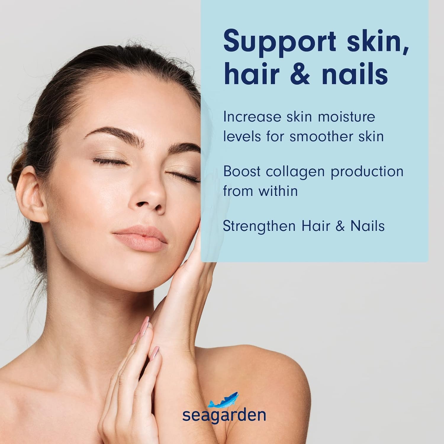Seagarden Marine Collagen Powder + Vitamin C | Collagen Peptides Powder (Type I & III) SEAGARDEN uk supplements