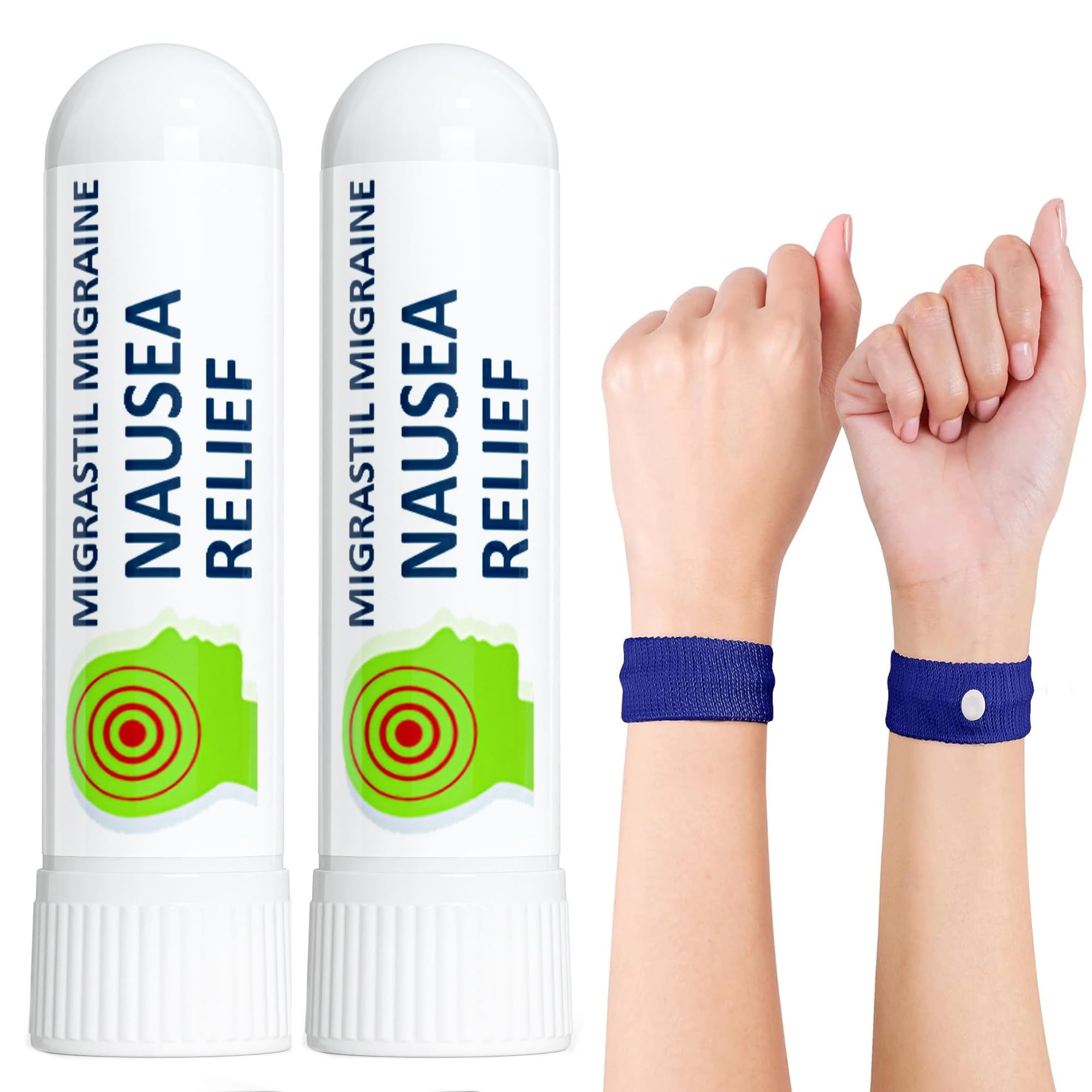 Basic Vigor Migrastil Inhaler (Pack of 2) - Pocket Size Aromatherapy Inhaler for Queasiness Basic Vigor uk supplements