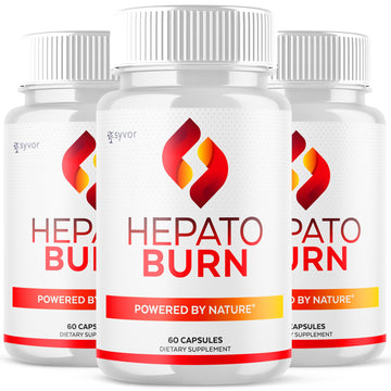(3 Pack) Hepato Burn Capsules, Official Hepato Burn Pills with All Natural Premium Ingredients, Hepatoburn Energy and Fitness Vitamin Supplement, Hepatoburn Lifestyle Powered by Nature (180 Capsules) Syvor uk supplements