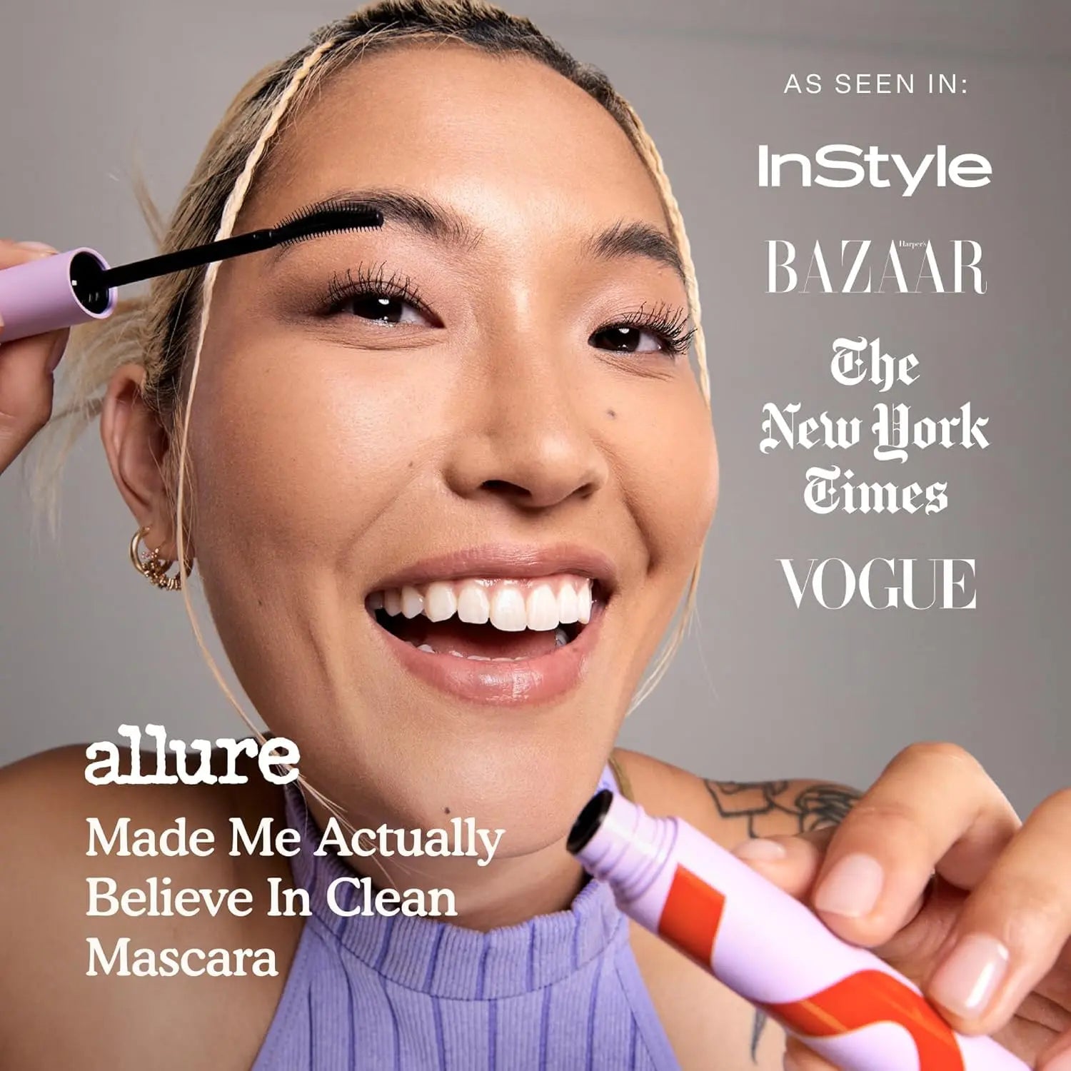 Tower 28 MakeWaves Vegan Black Mascara - Volumizing & Lengthening Mascara for Sensitive Eyes - With Aquaflex Technology for Humidity-Proof Lift - Hypoallergenic Eye Makeup - Jet (0.29 oz) Tower 28 uk supplements