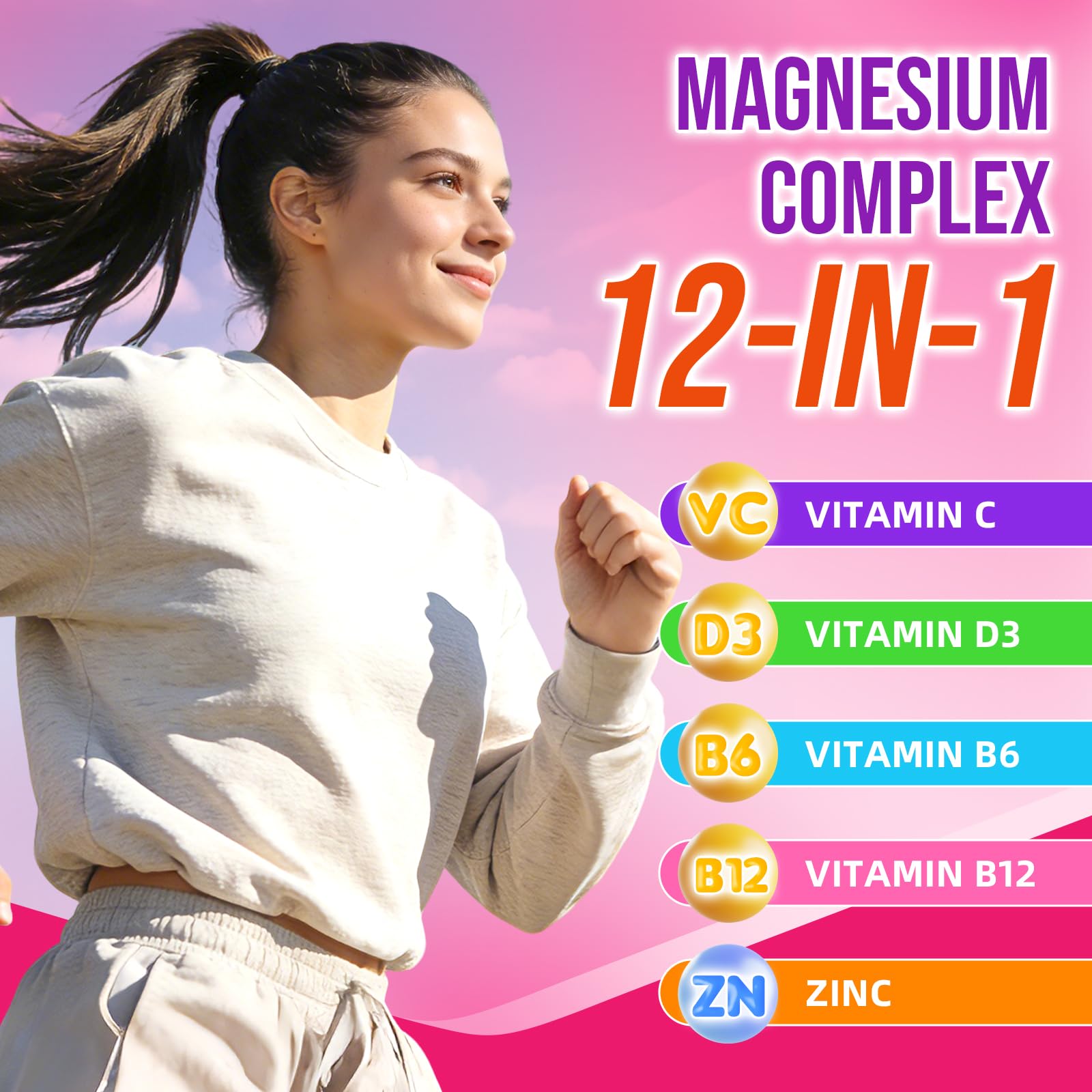 2 Pack Magnesium Complex Gummies – with 12 Forms of Magnesium Plus Vitamins B6, B12 & C. Vegan Strawberry Gummies to Support Mood, for Adults, 120 Count BVIVLOO uk supplements