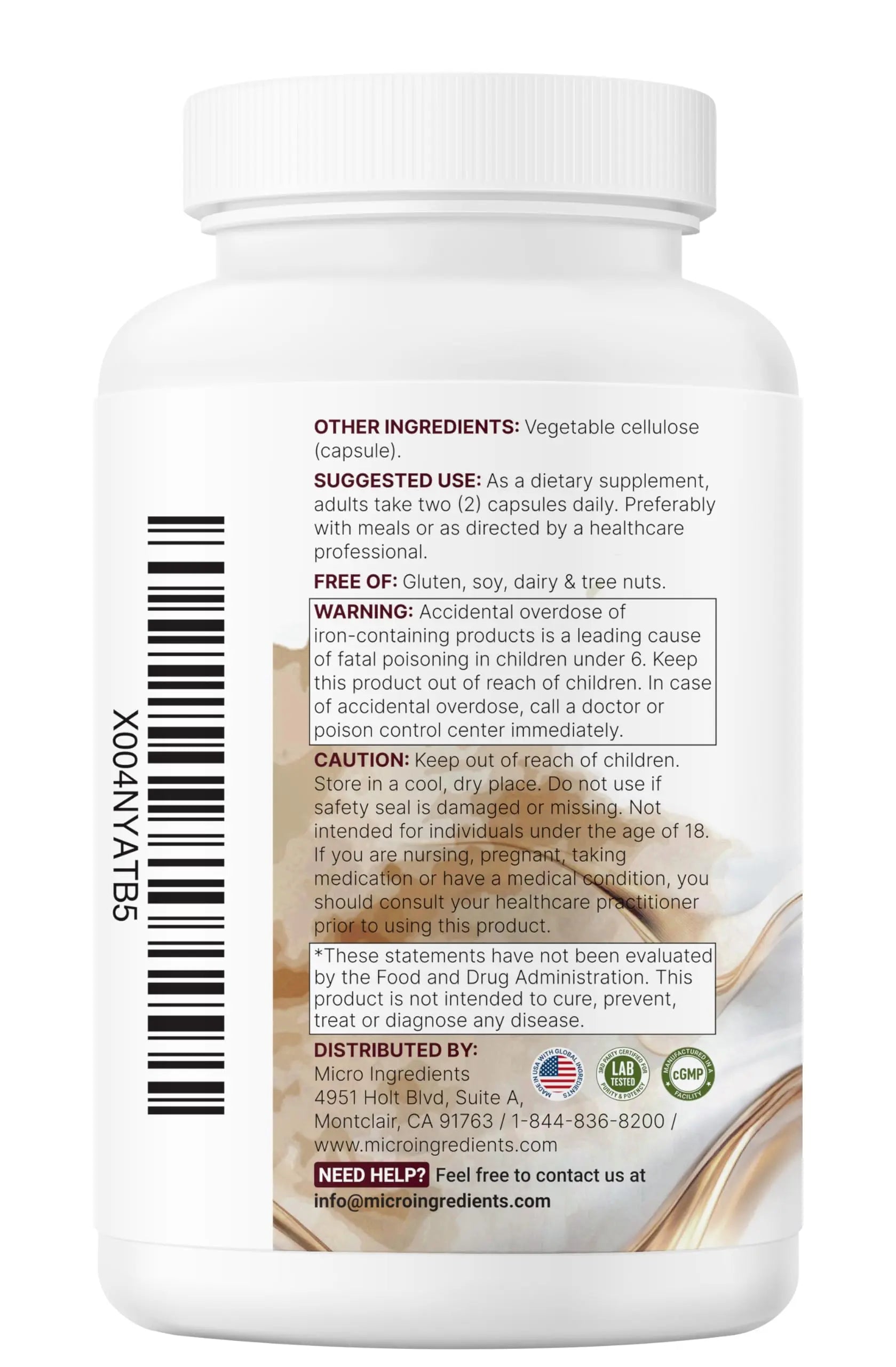 Micro Ingredients Methylated Bariatric Multivitamin with 45mg Iron, 240 Veggie Capsules | 23-in-1 Essential Vitamins with D3, K2, Zinc & More | Micro Ingredients uk supplements