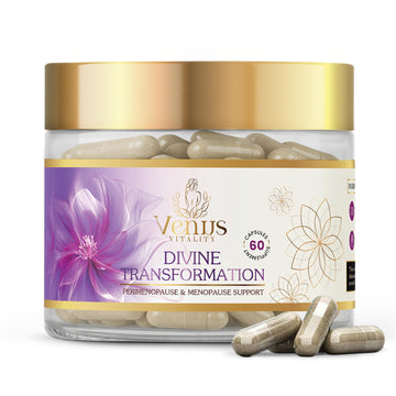 Menopause Supplements for Women - Female Hormone Balance & Immune Support - Mood Swings & Restful Sleep - Valerian Root & Saw Palmetto - Black Cohosh for Menopause Hot Flashes Relief - 60 Capsules Venus Vitality uk supplements