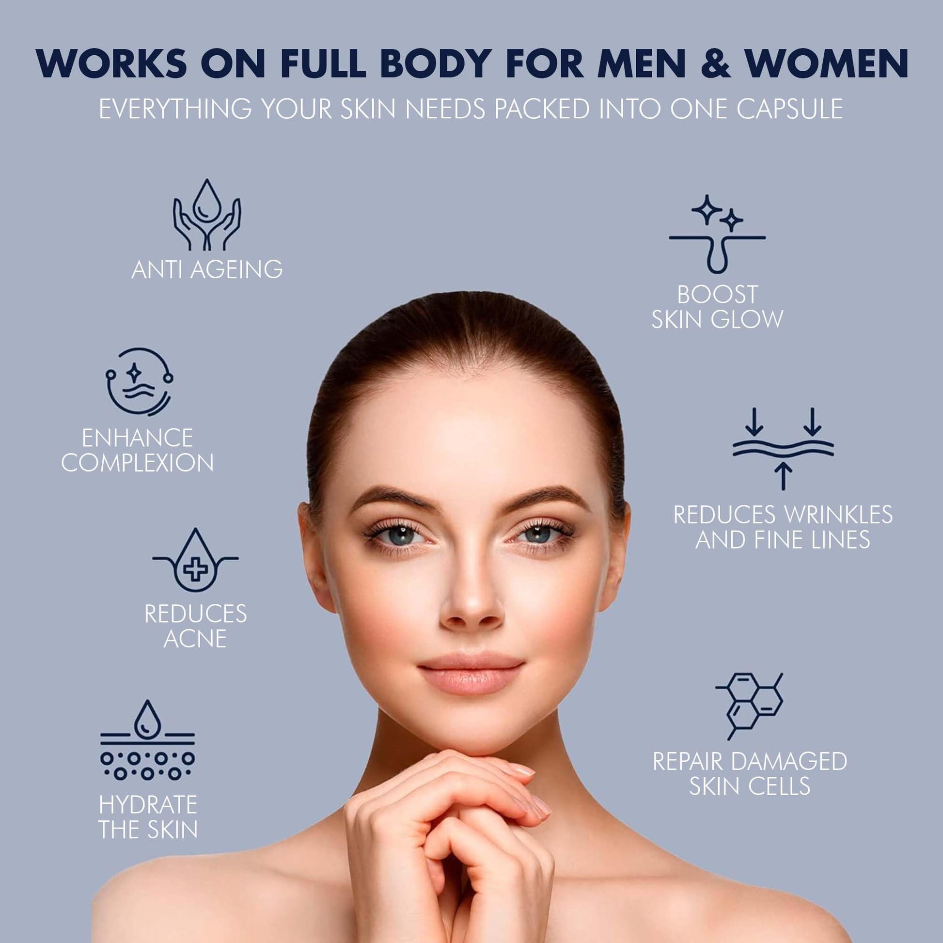 YES2 REVIVE Marine Collagen Capsules - Enhanced with Hyaluronic Acid Vitamin C & E Skin Rejuvenate YES2 REVIVE uk supplements