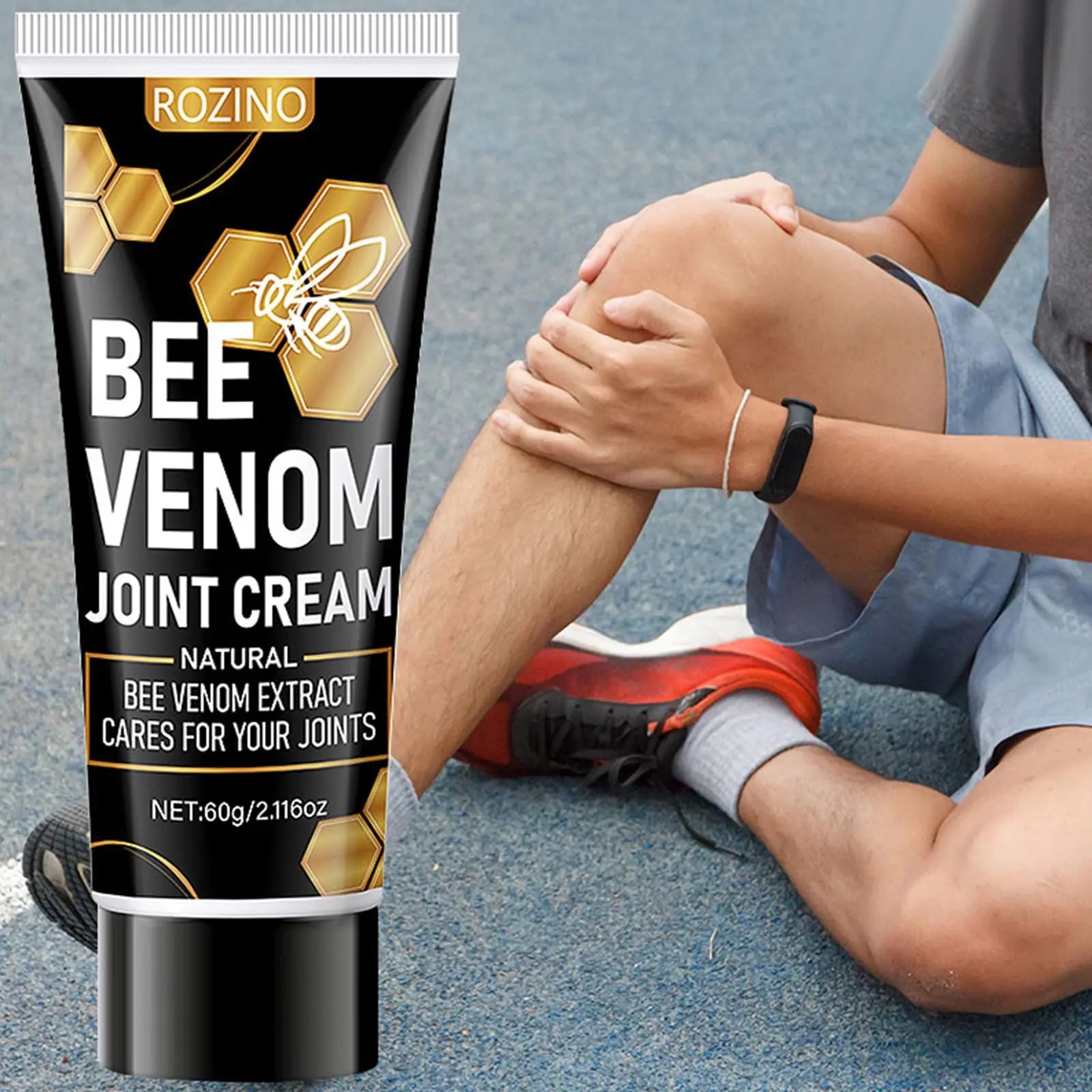 Bee Venom Joint Cream for Knees & Joints - Lightweight Moisturizing Cream for Dry Skin, Fast Absorbing & Non-Greasy Formula - Supports Comfortable Movement (2.116OZ) Generic uk supplements