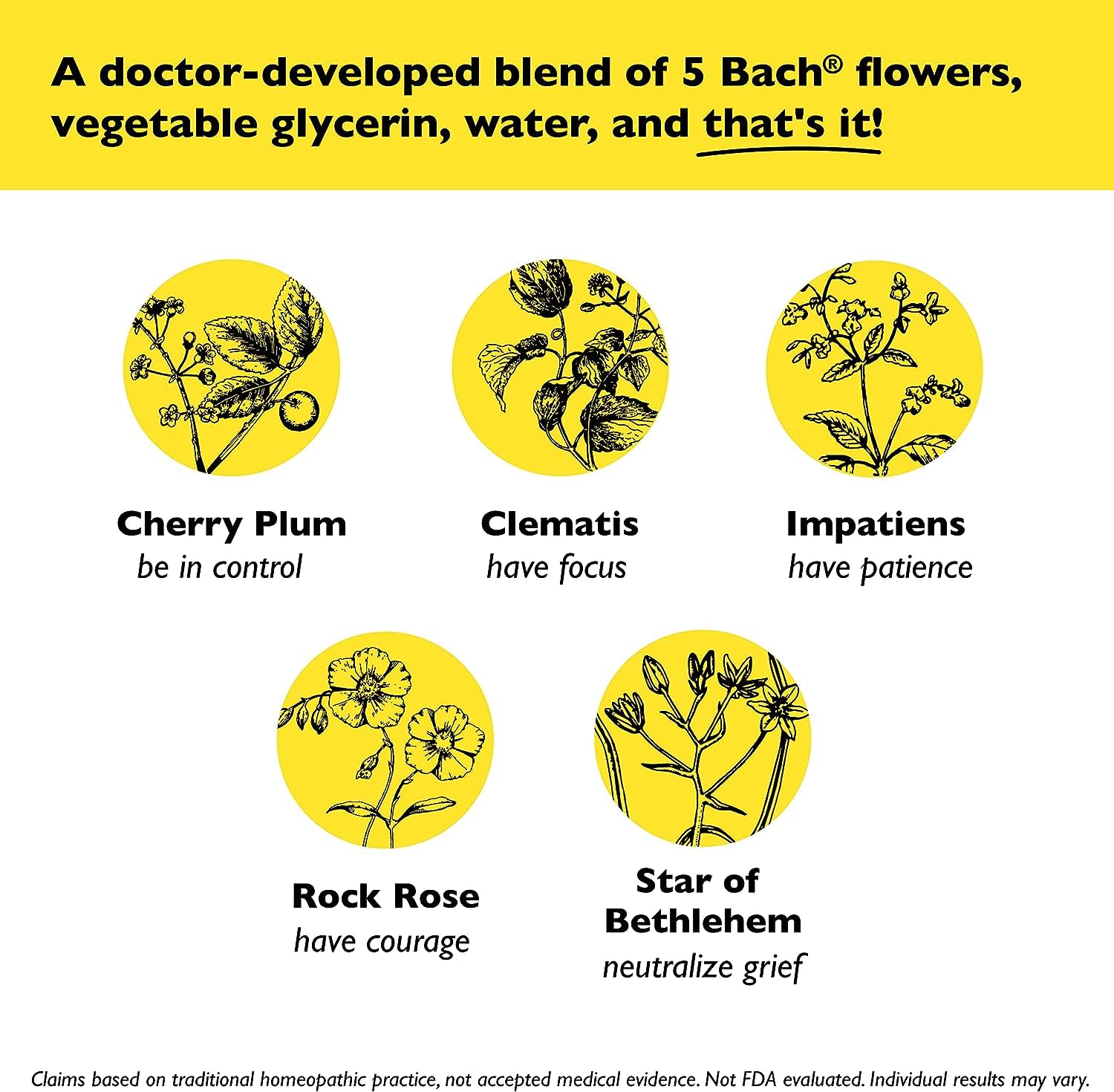 Bach RESCUE Remedy Dropper 10mL Bundle, Non-Alcohol Formula, Natural Stress Relief RESCUE uk supplements