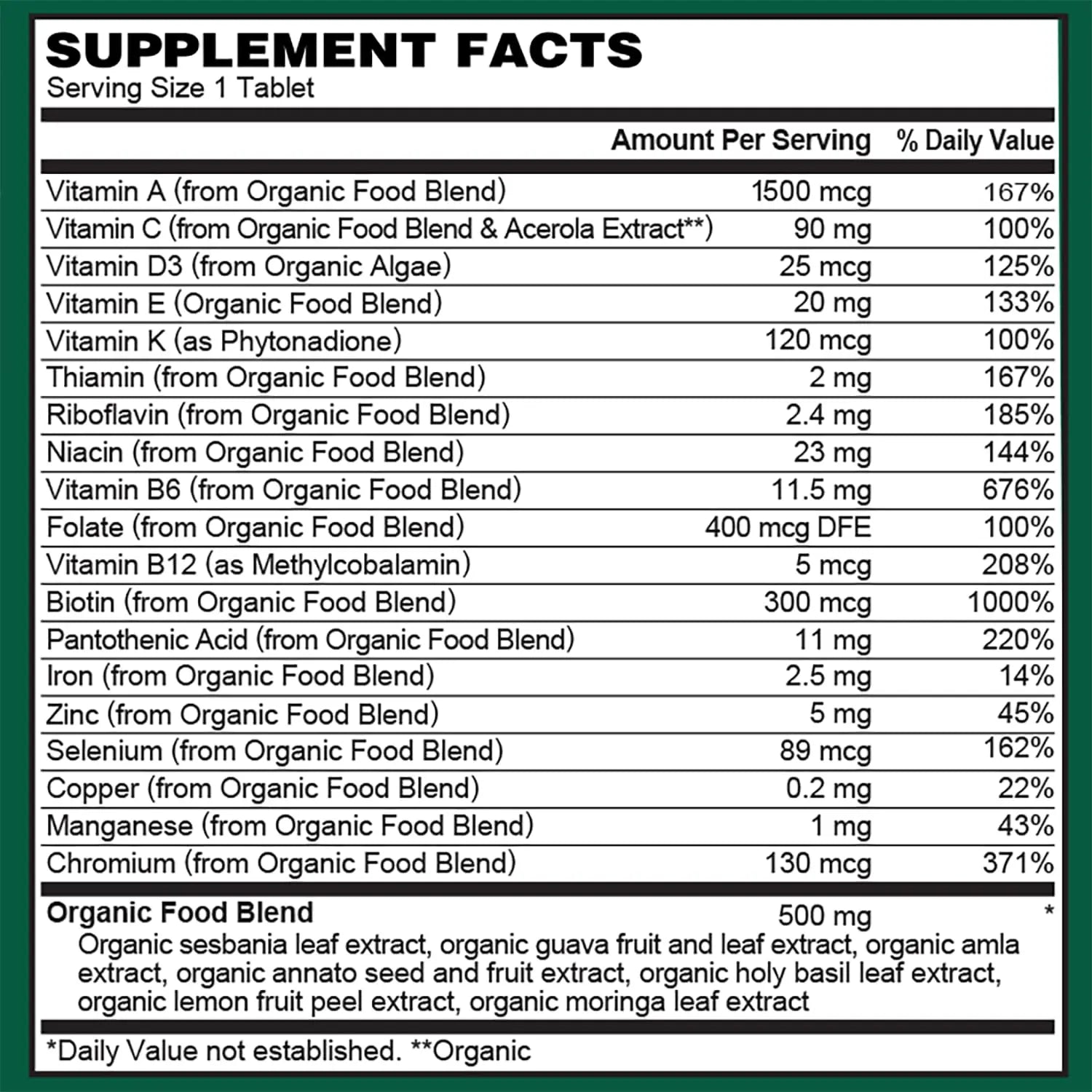 PlantFusion Organic Multivitamin for Women - One Daily Whole Food Blend Women's Multivitamin - Vegan PlantFusion uk supplements